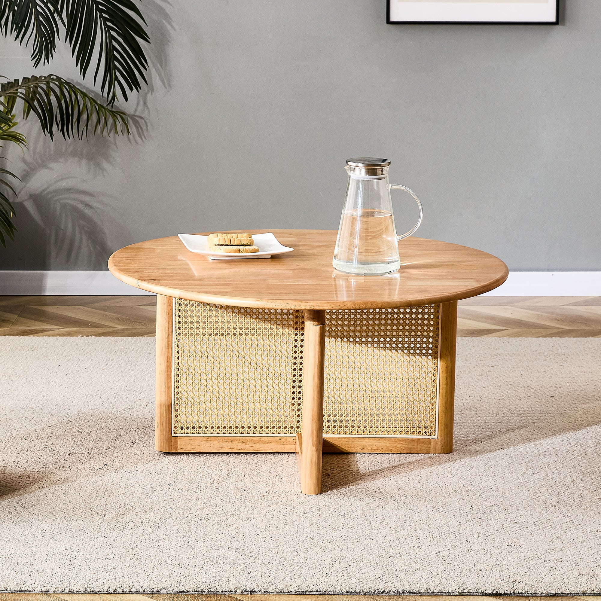 Naturally Elegant Wooden Coffee Table