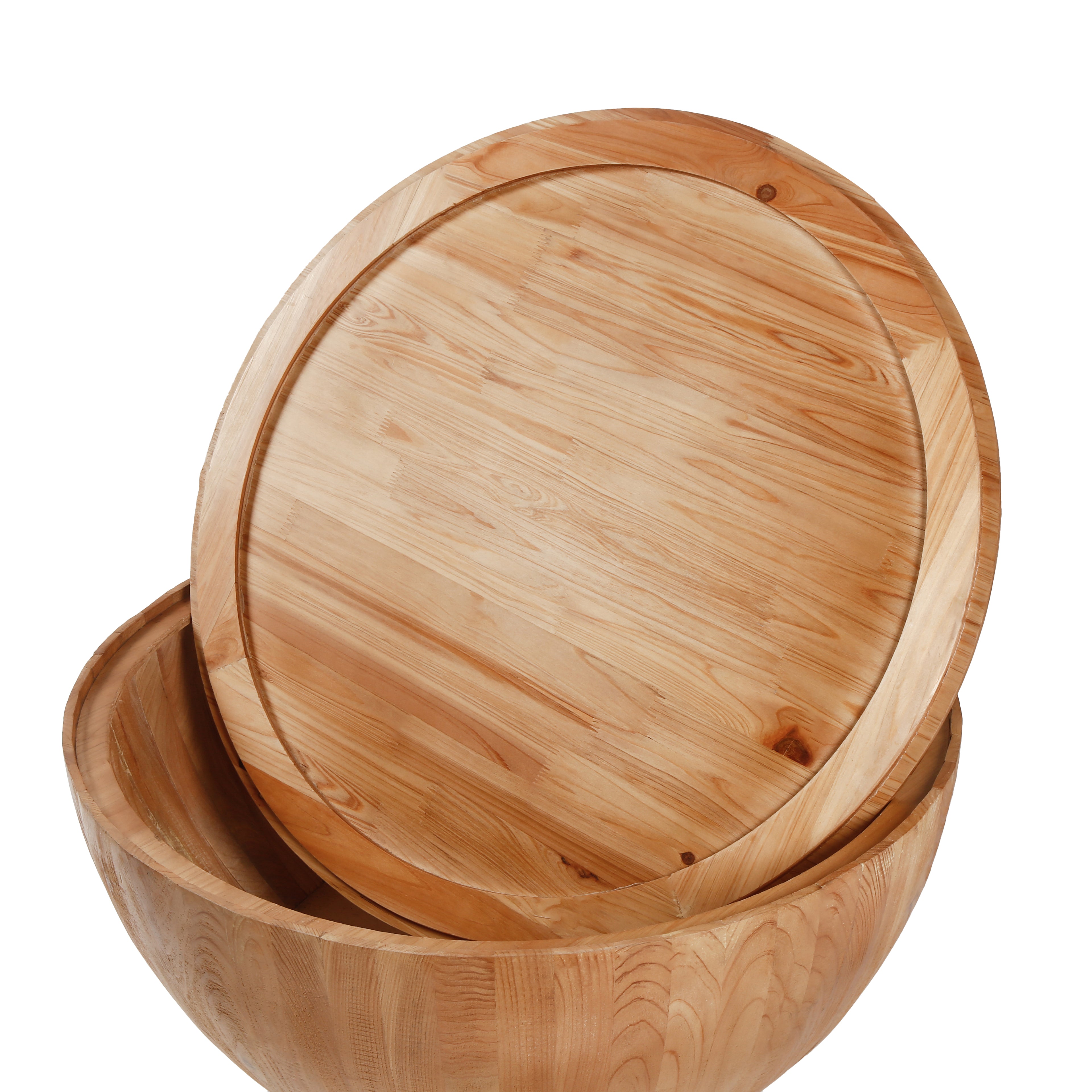 Short Bucket Shaped Drum Coffee Table