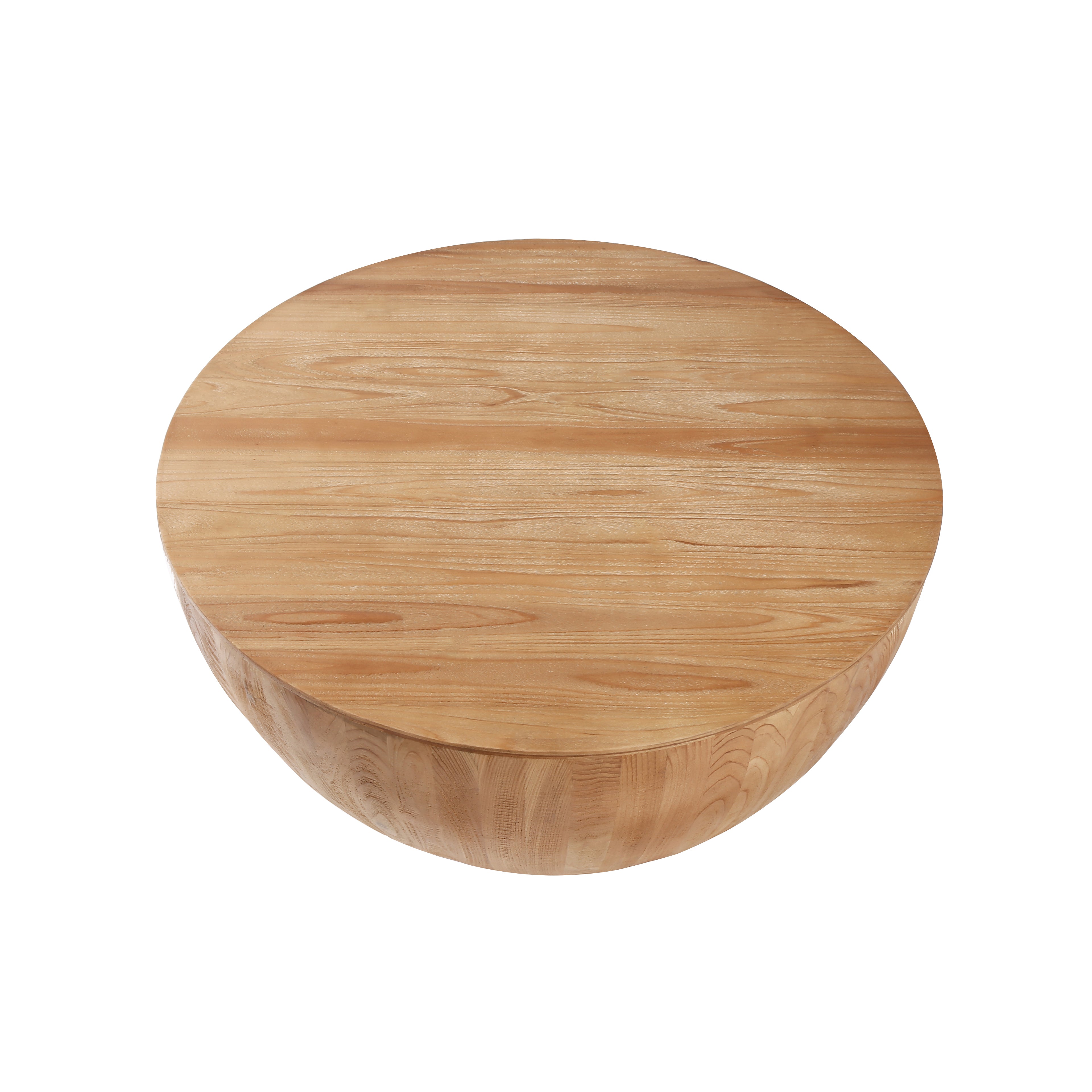 Short Bucket Shaped Drum Coffee Table