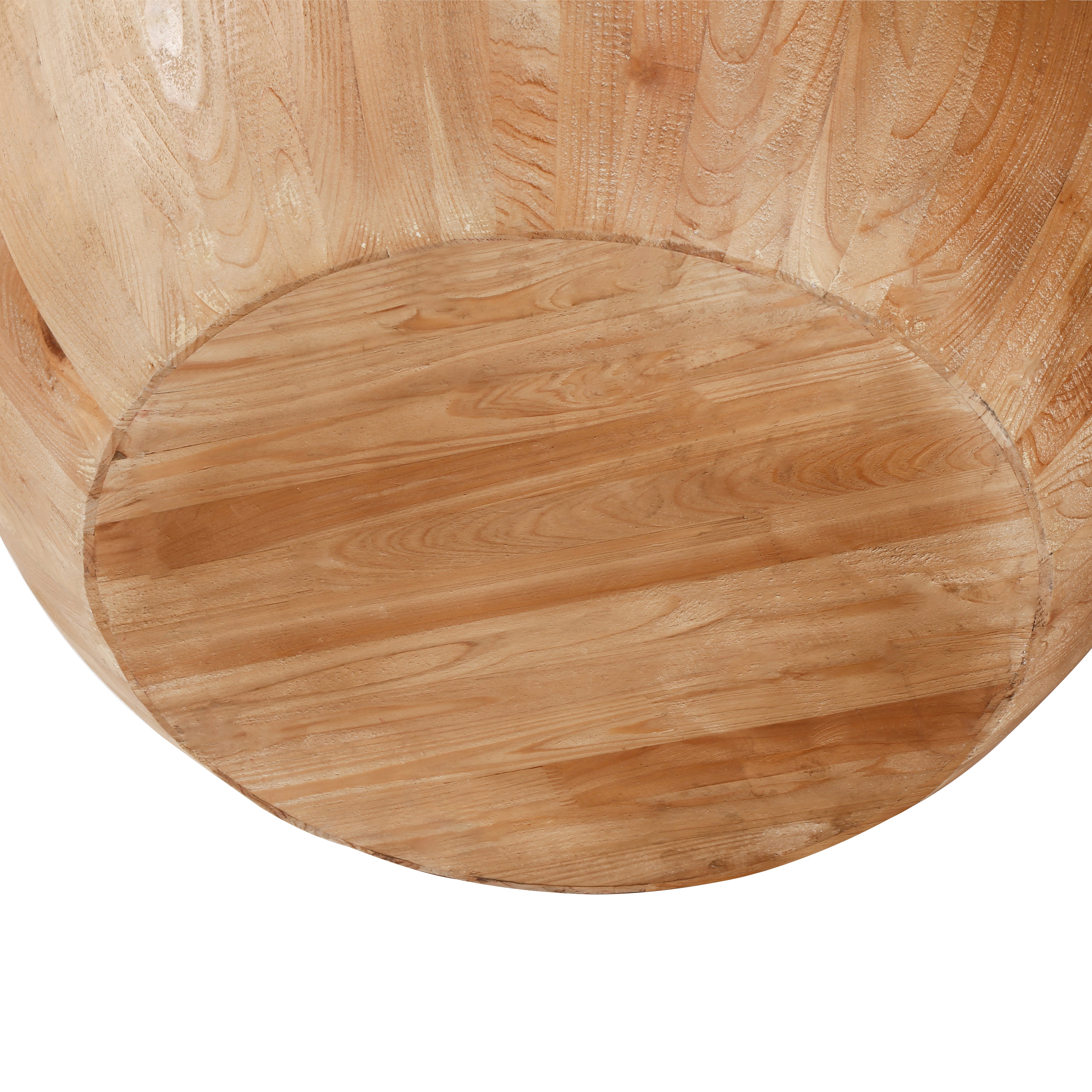 Short Bucket Shaped Drum Coffee Table