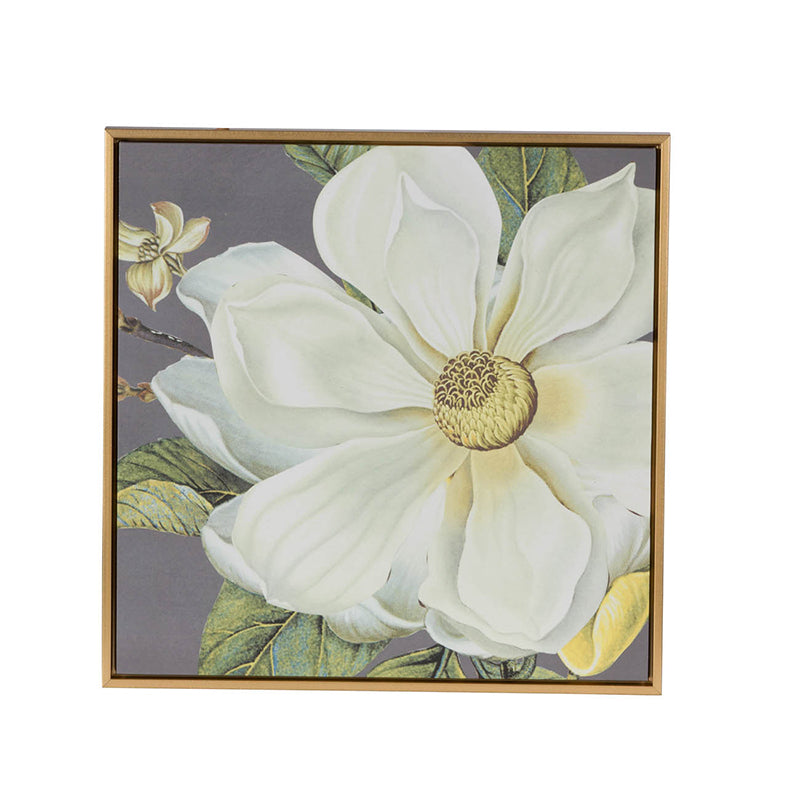 White and Gold Botanical Wall Art Prints