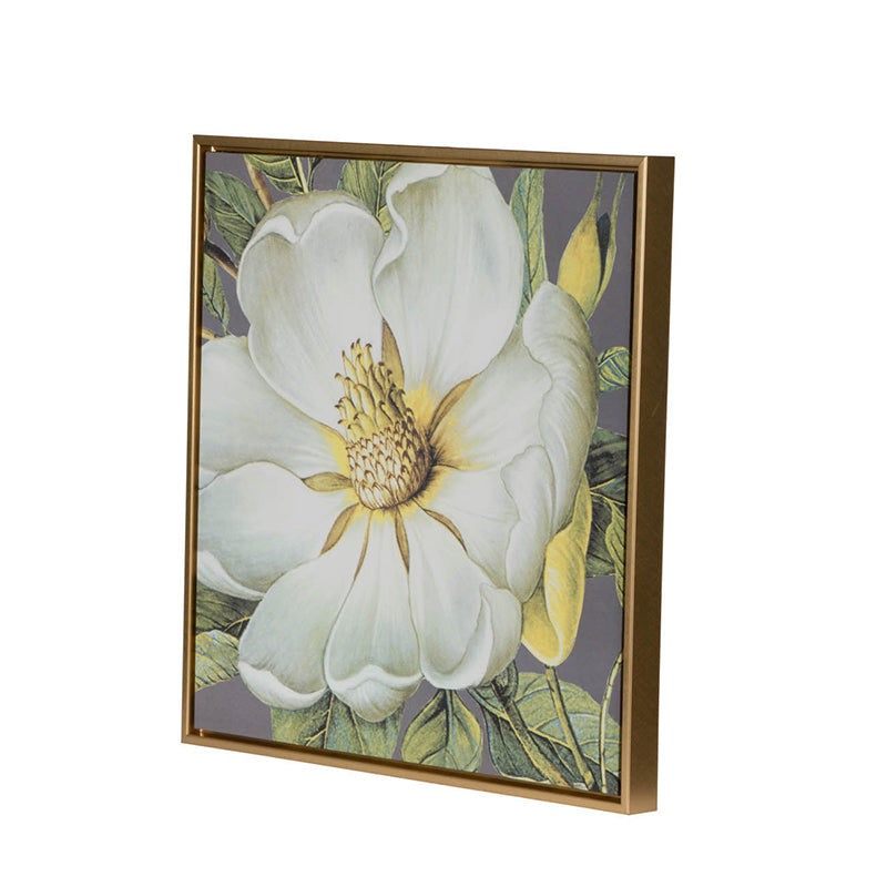 White and Gold Botanical Wall Art Prints
