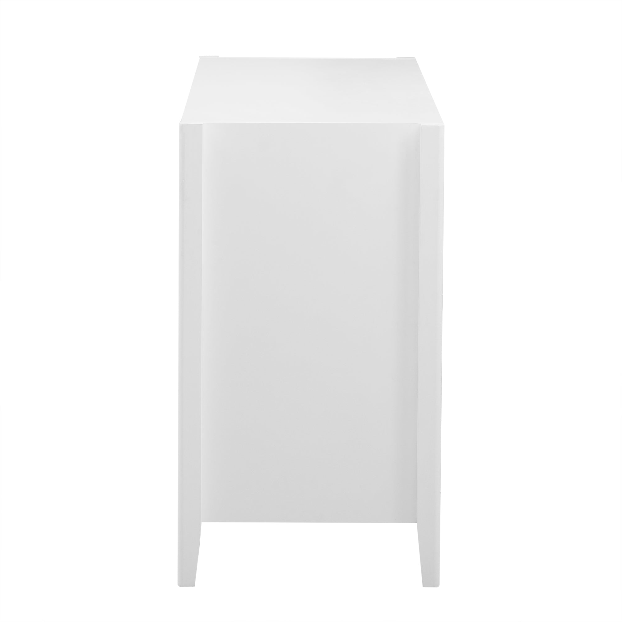 Three-Door Storage Cabinet with Metal Handles