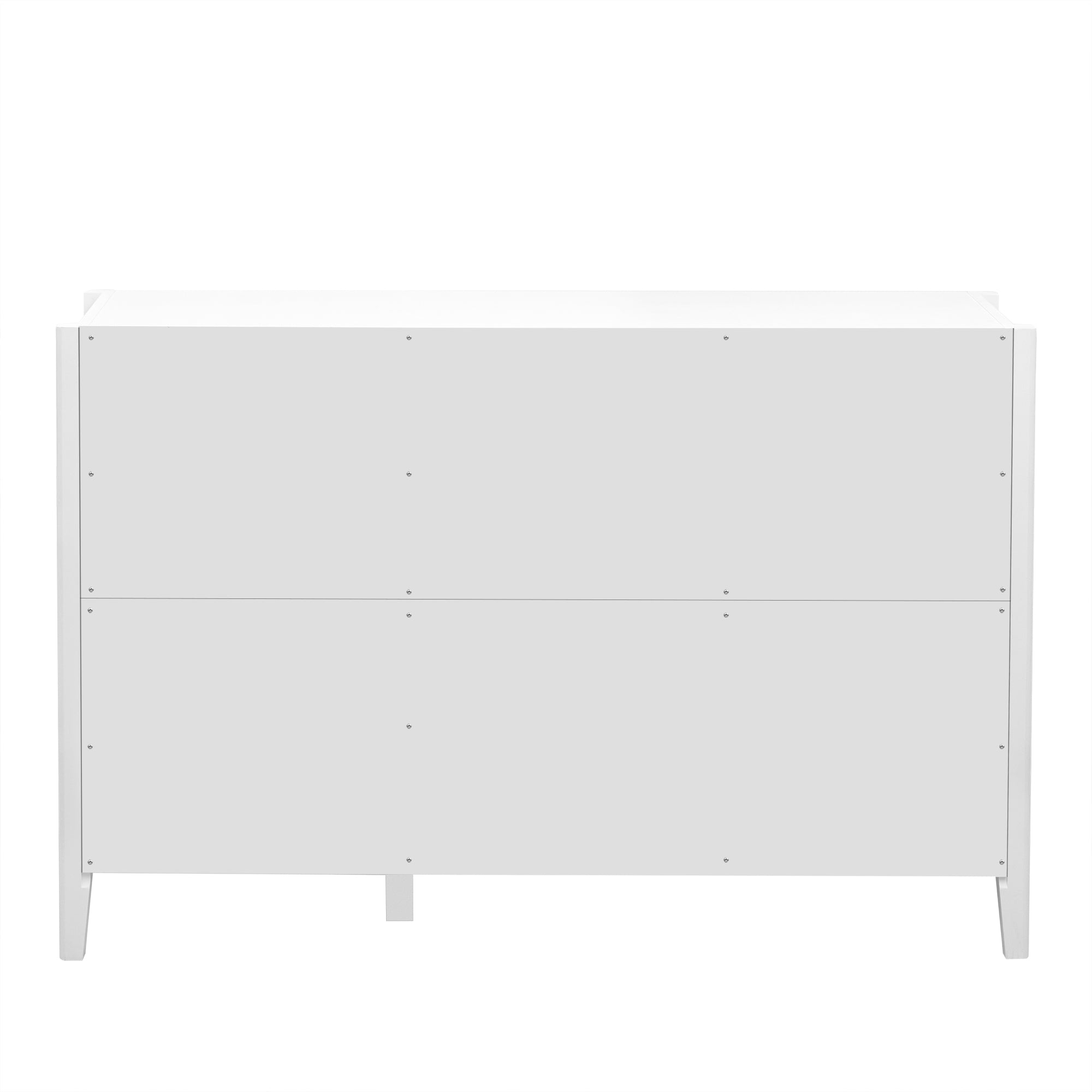 Three-Door Storage Cabinet with Metal Handles