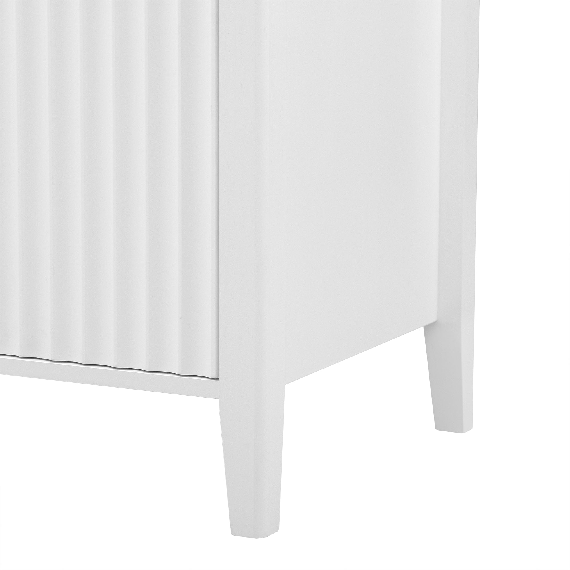 Three-Door Storage Cabinet with Metal Handles