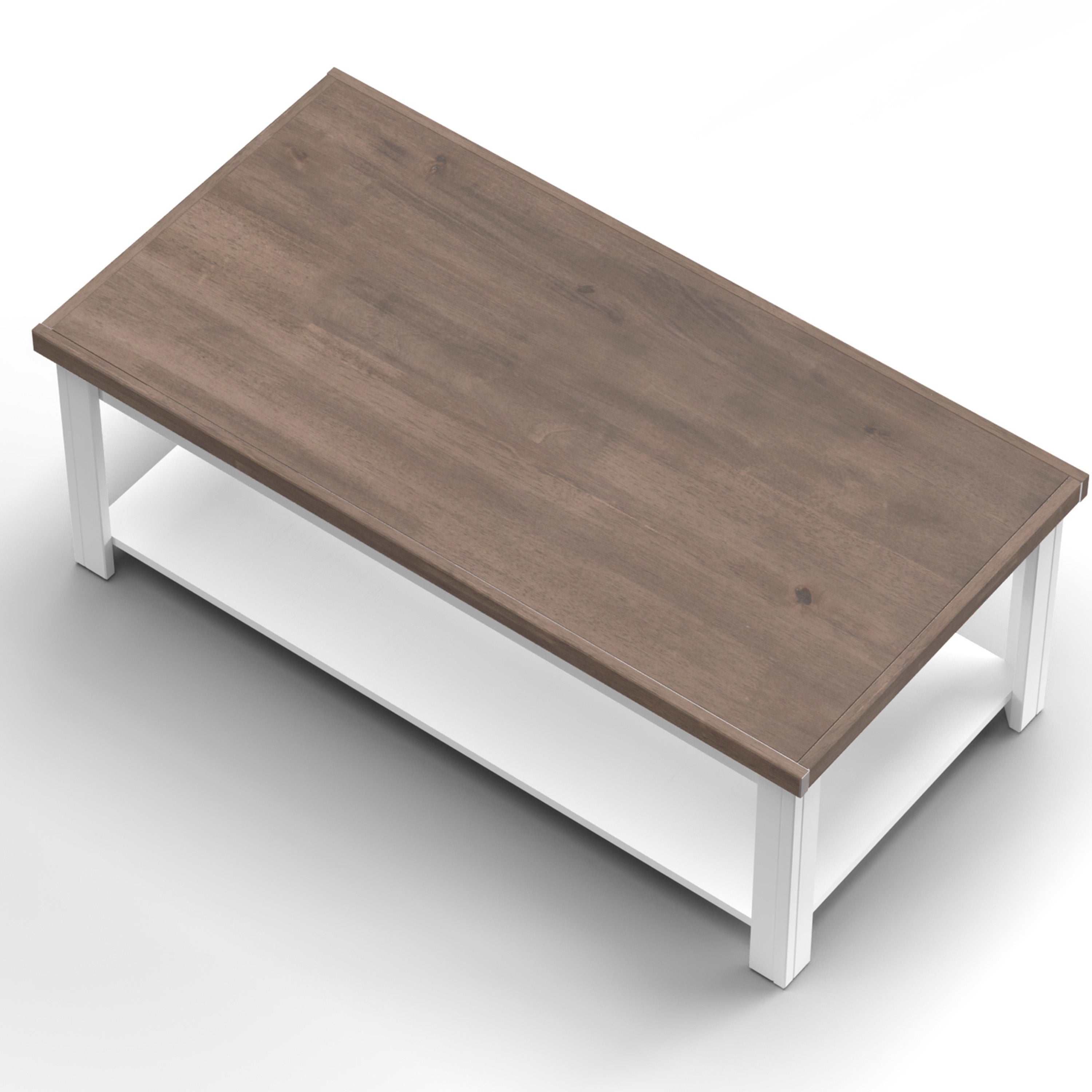 Farmhouse Rustic Rectangular Coffee Table