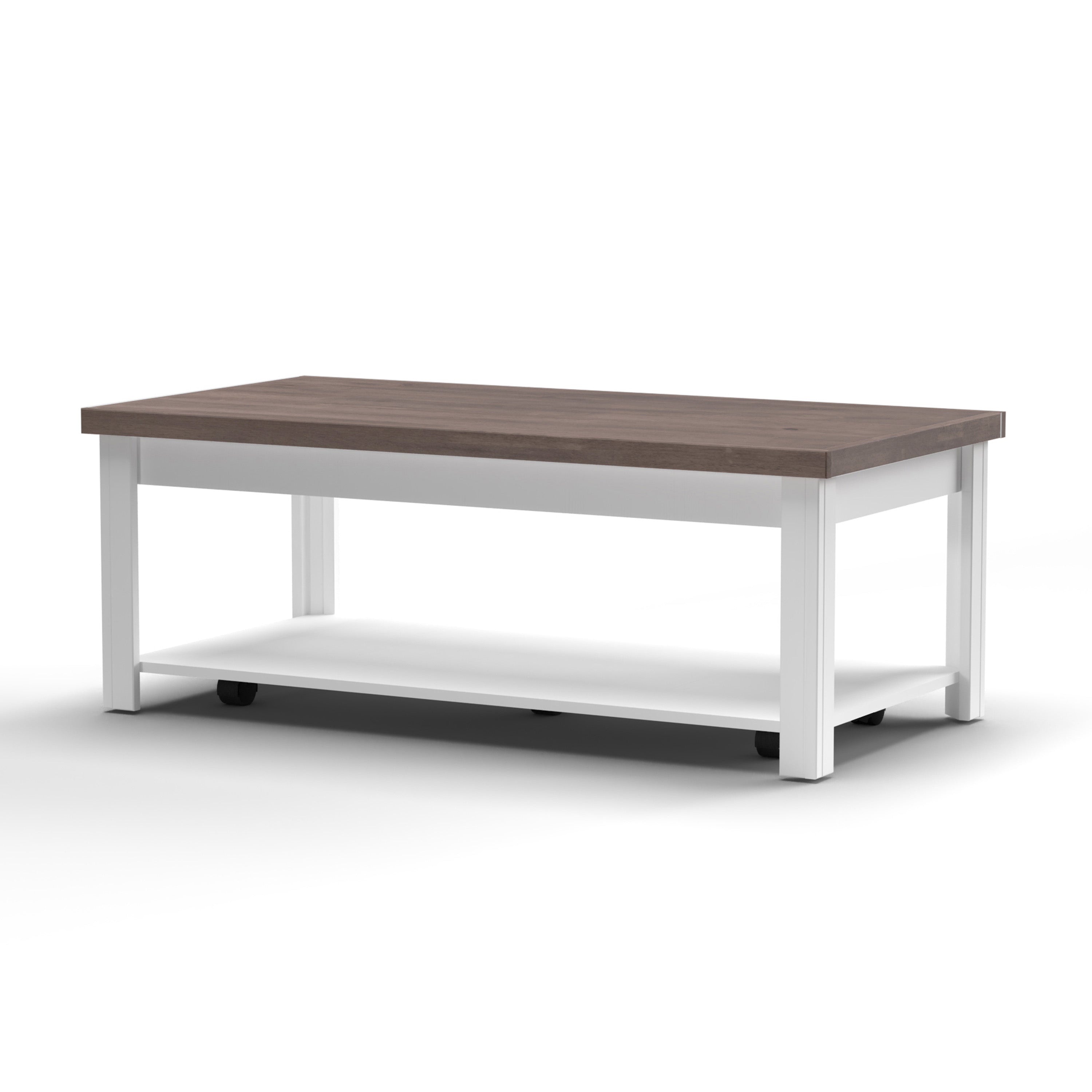 Farmhouse Rustic Rectangular Coffee Table