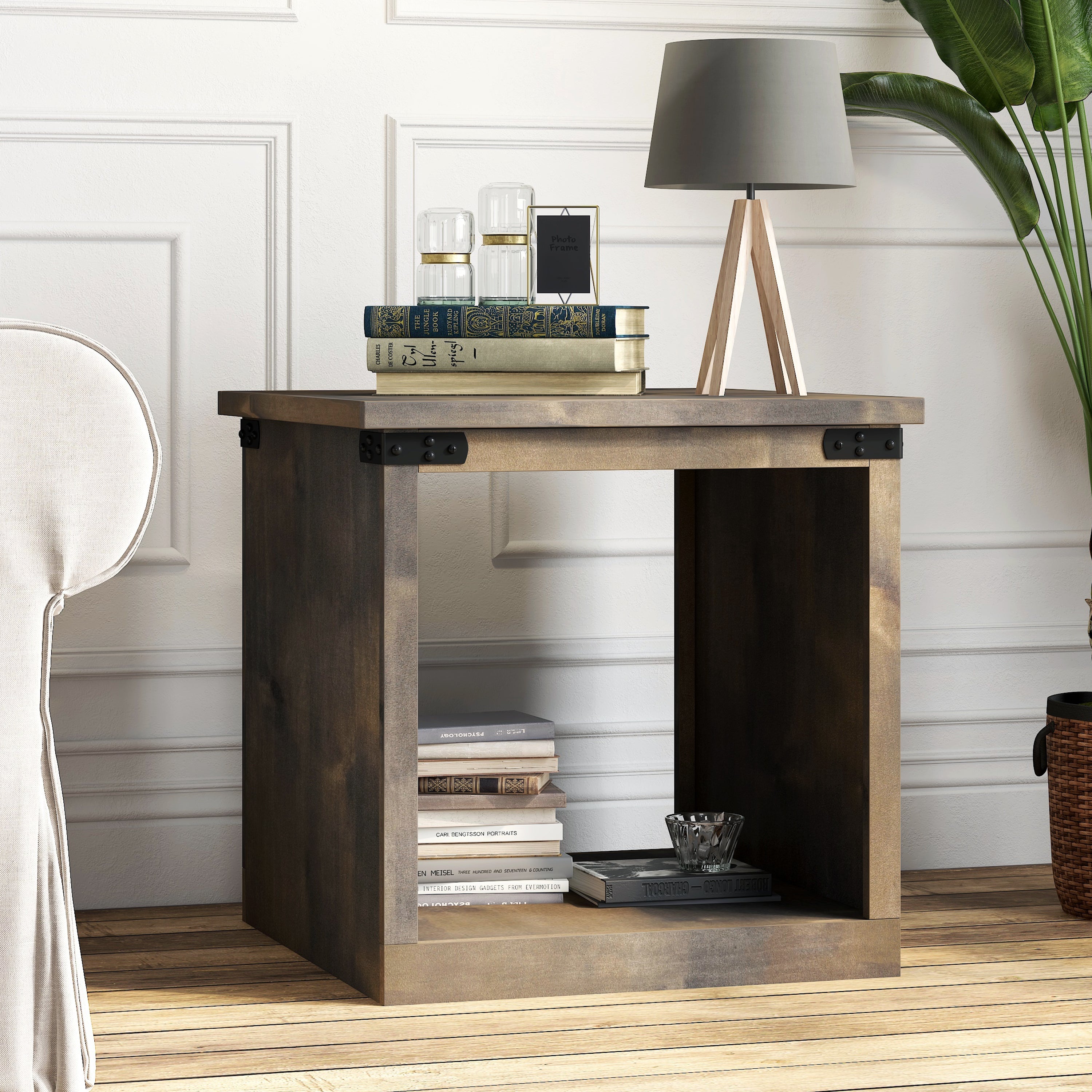 Farmhouse Rustic Side Table