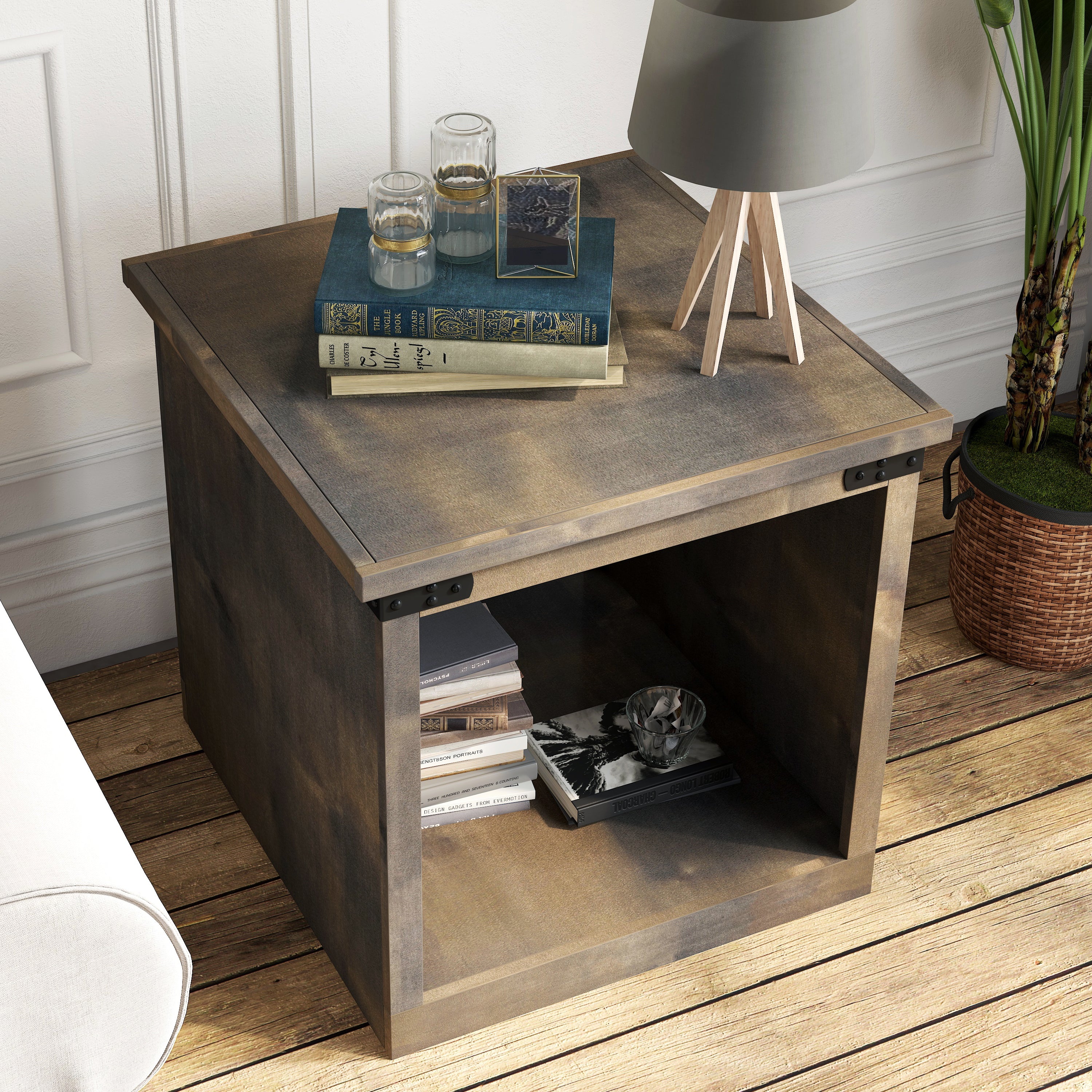 Farmhouse Rustic Side Table