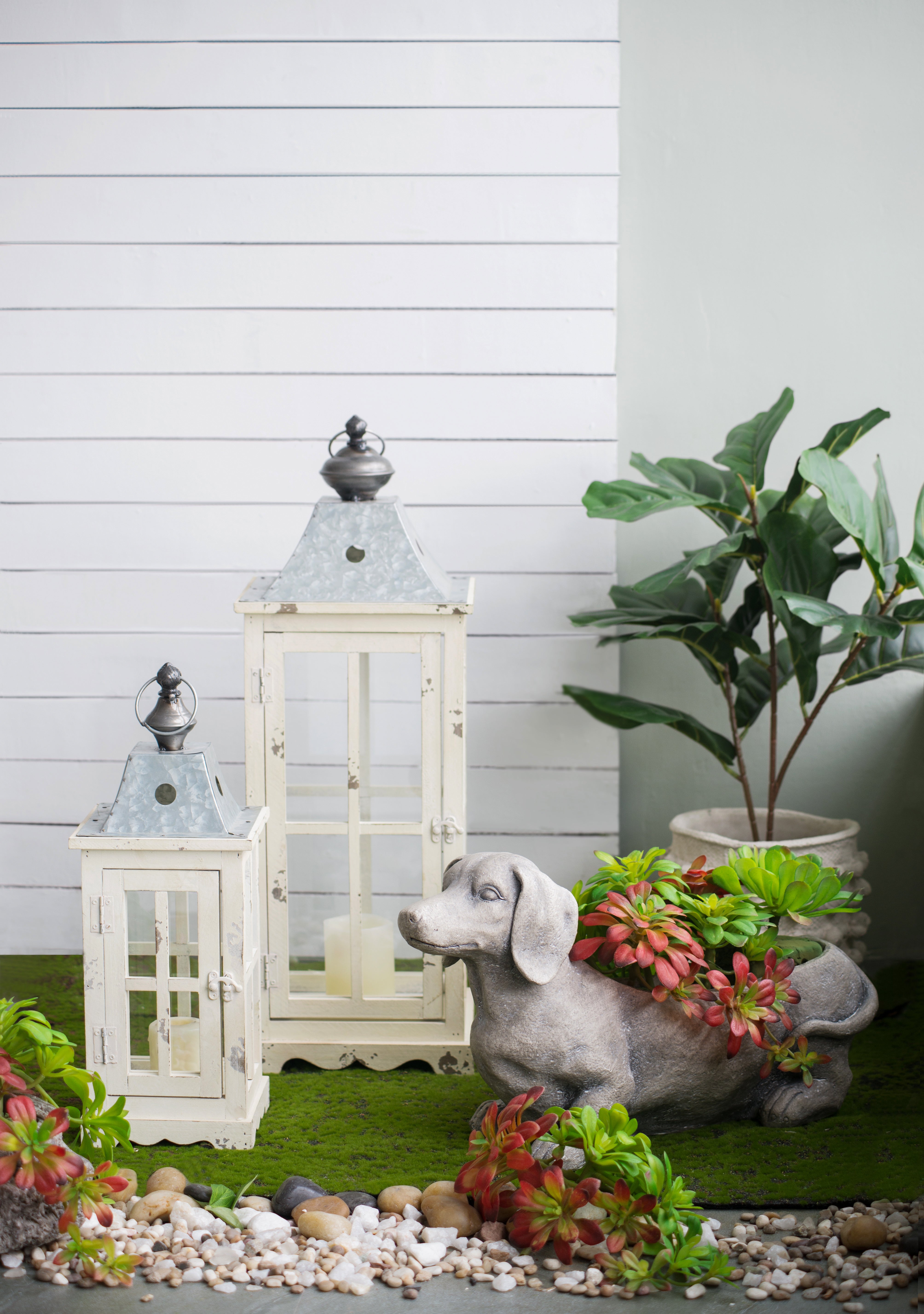 Classic White Lantern, Set of 2