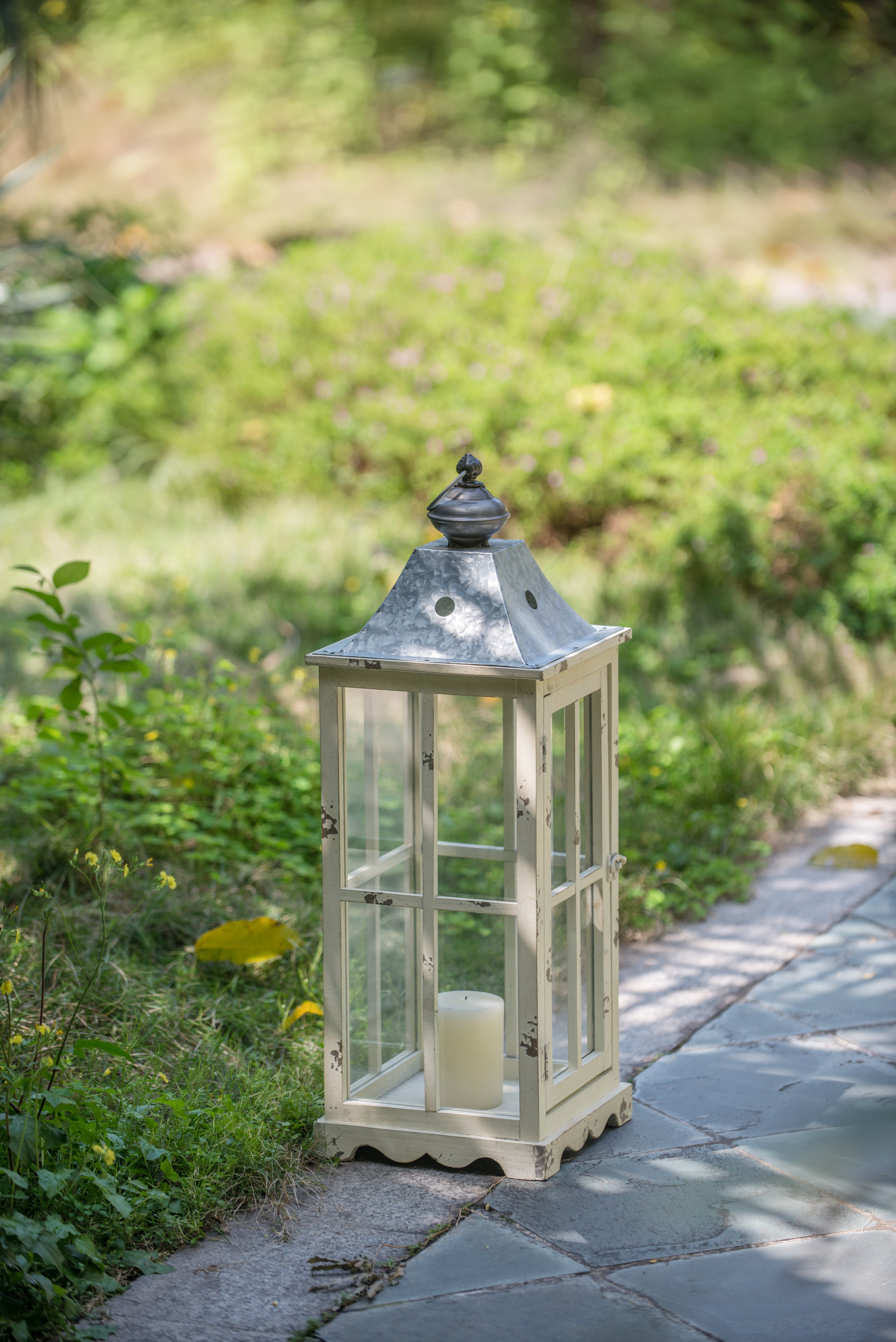 Classic White Lantern, Set of 2