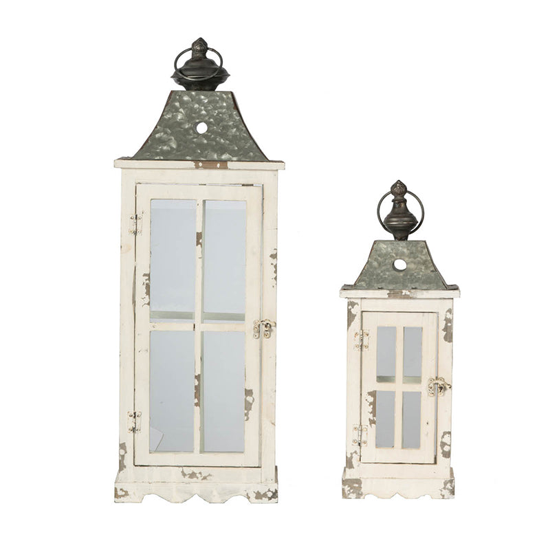 Classic White Lantern, Set of 2
