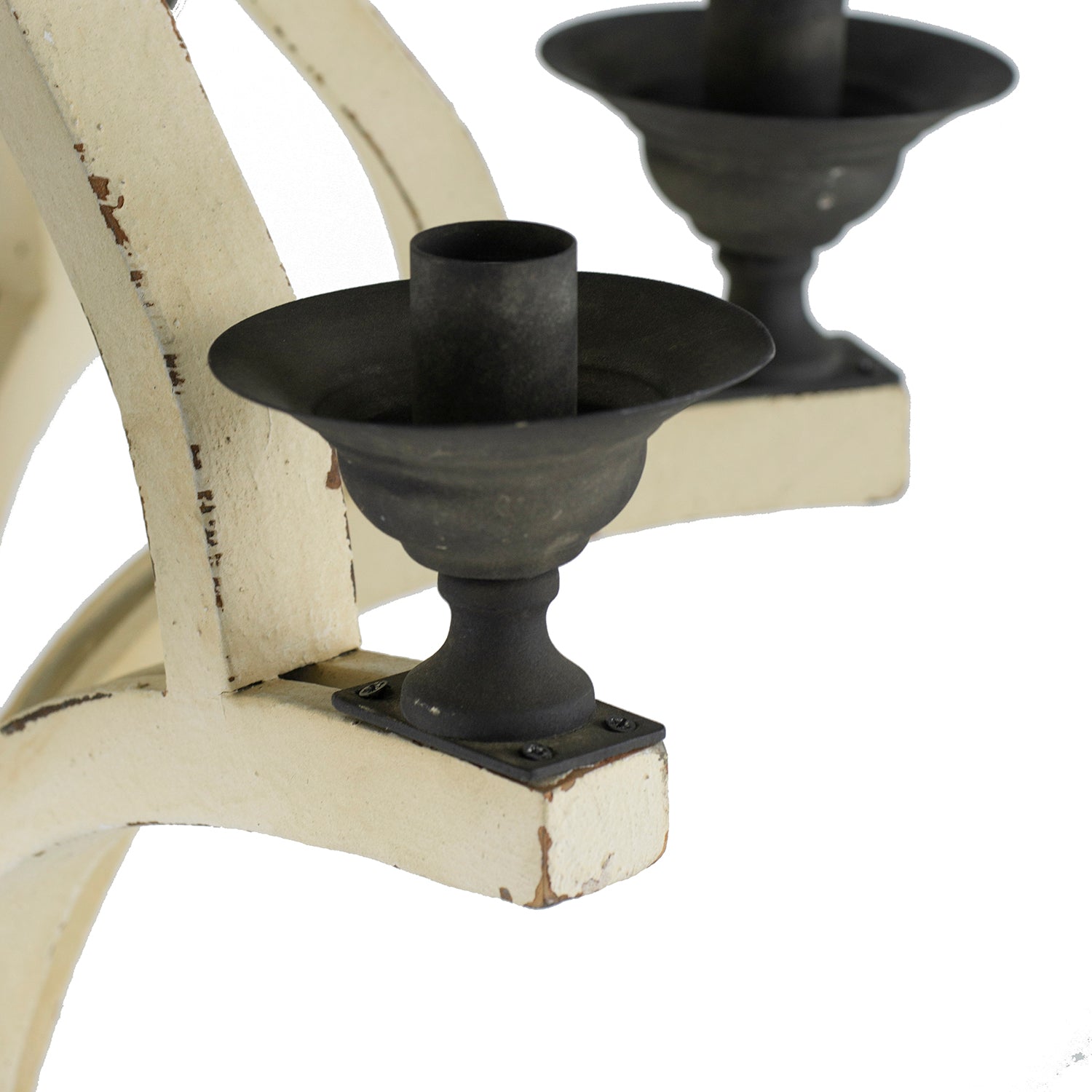 6 - Light Wood Chandelier