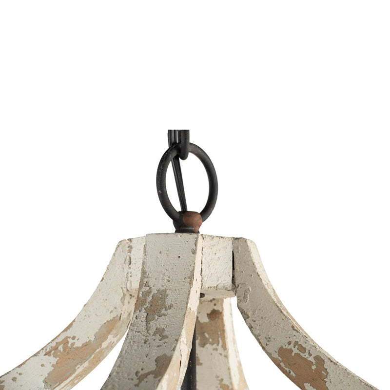4 - Light Wood Chandelier