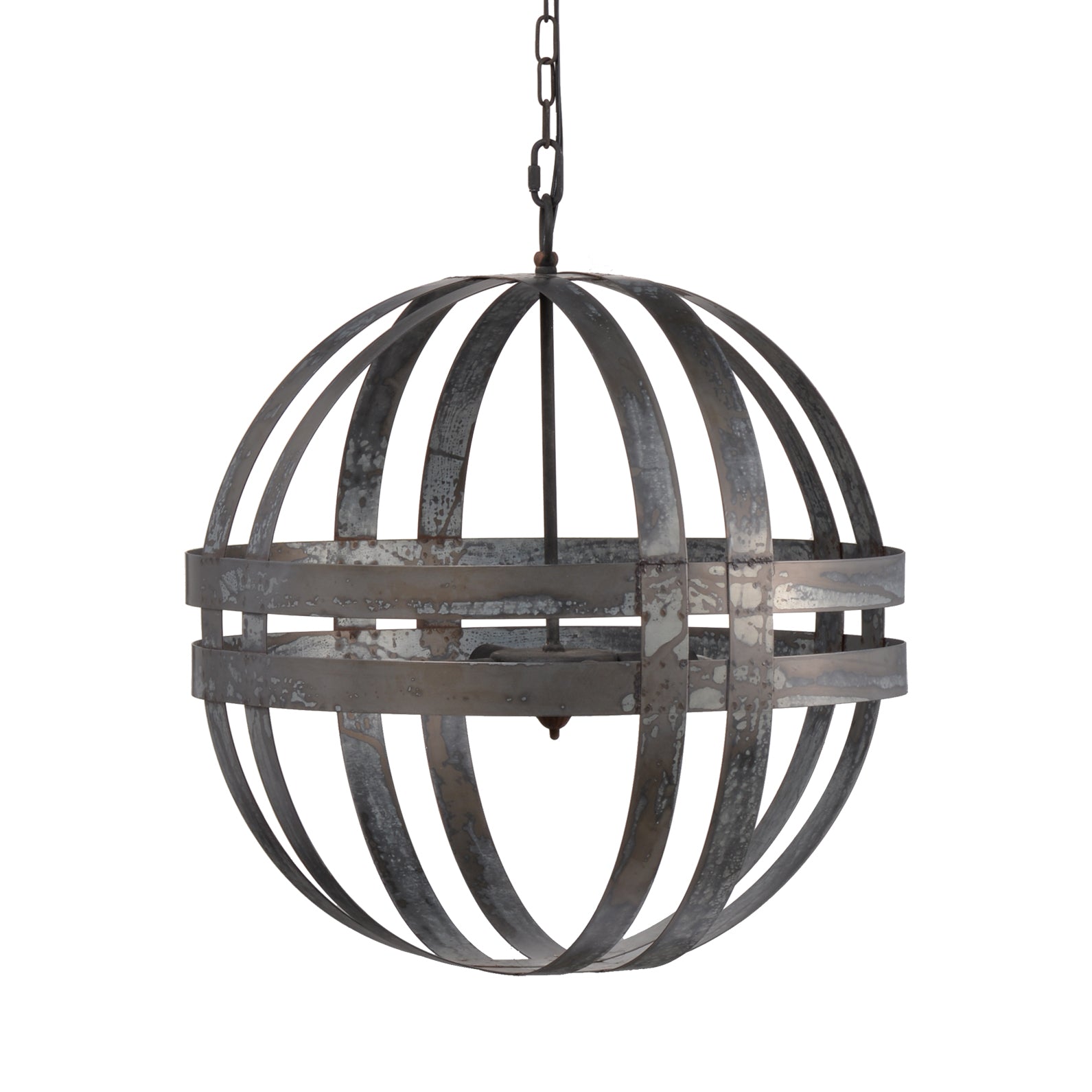 4 - Light Galvanized Chandelier