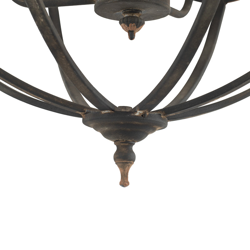 4 - Light Metal Chandelier