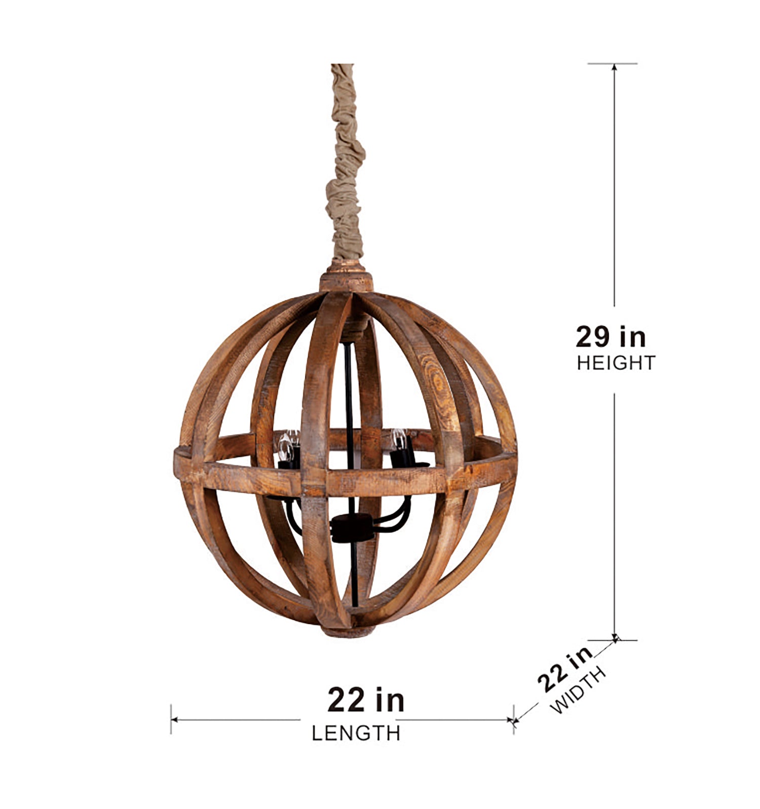 Pratt Sphere Four-Light Chandelier