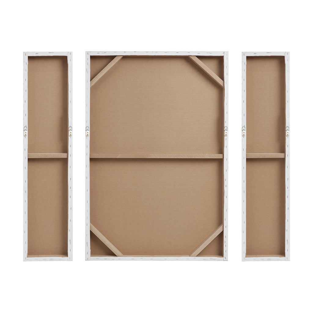 Hand Embellished Abstract 3-piece Canvas Wall Art Set