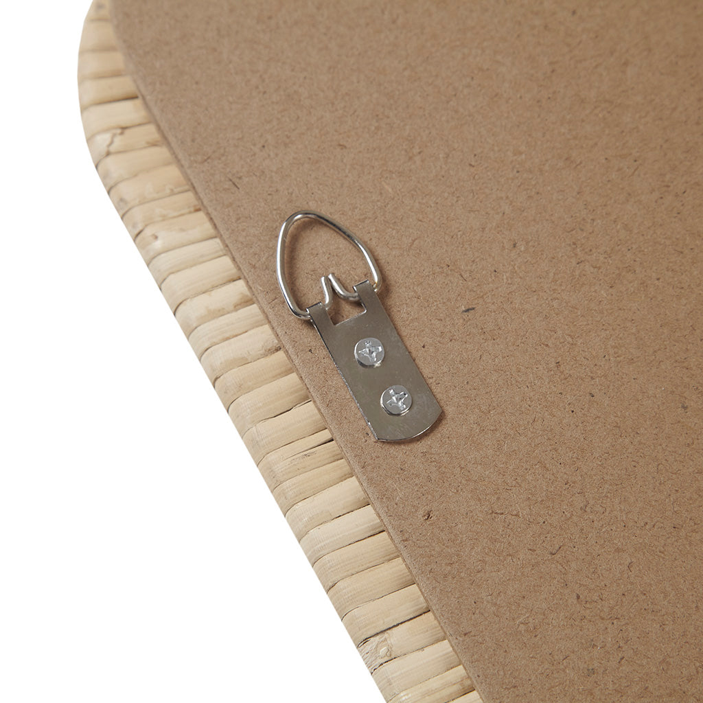 Natural Rattan Rectangle Wall Mirro
