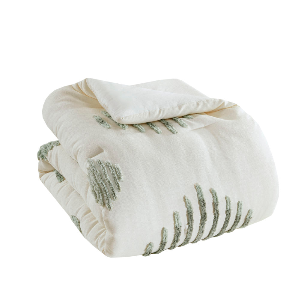 Tahli 3-Piece Cotton Blend Chenille Comforter Set