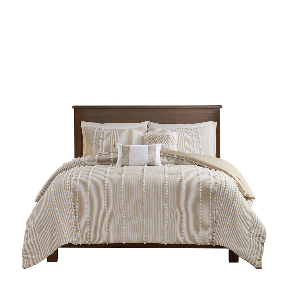 Anslee 3-Piece Cotton Yarn Dyed Comforter Set