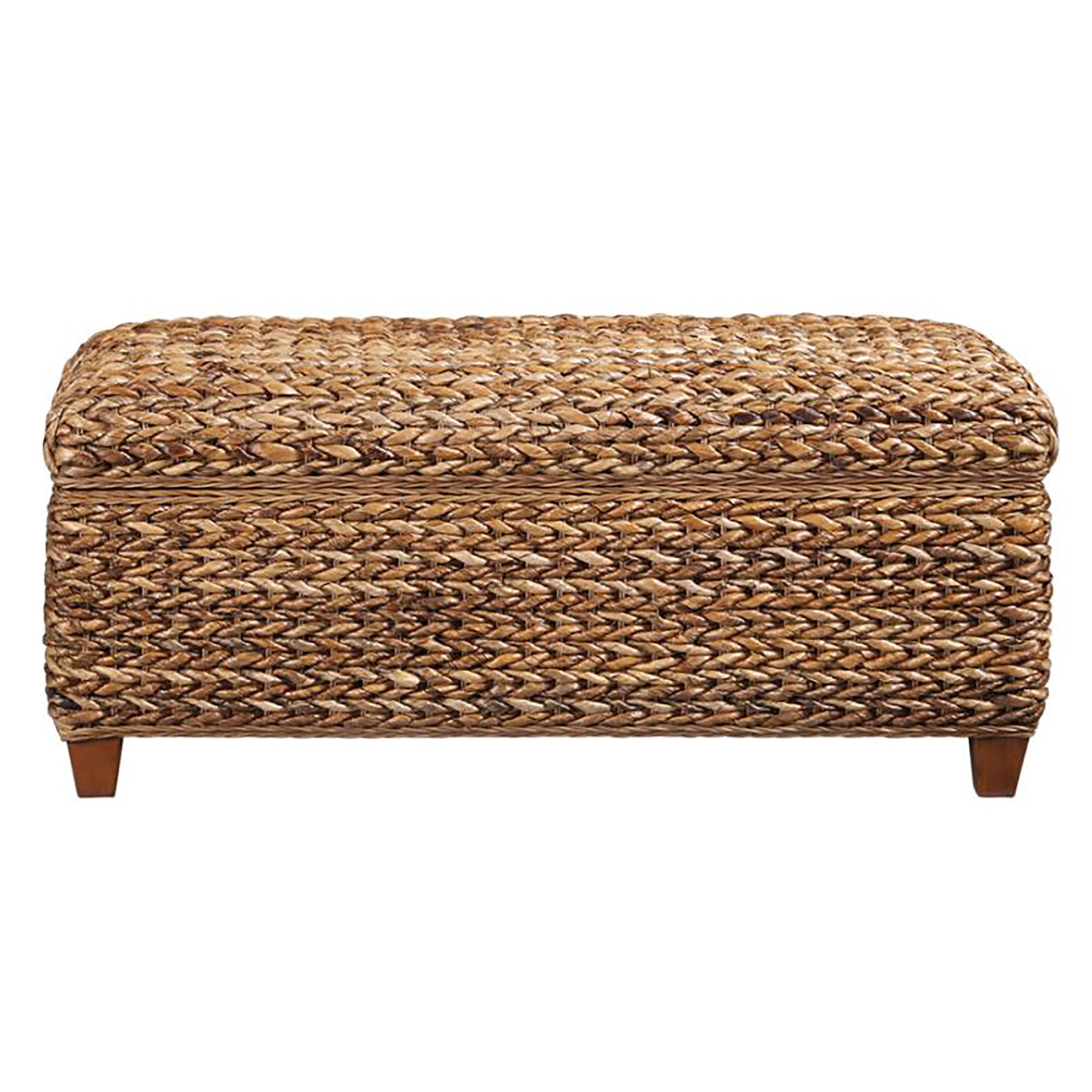 Amber Woven Banana Leaf Storage Trunk