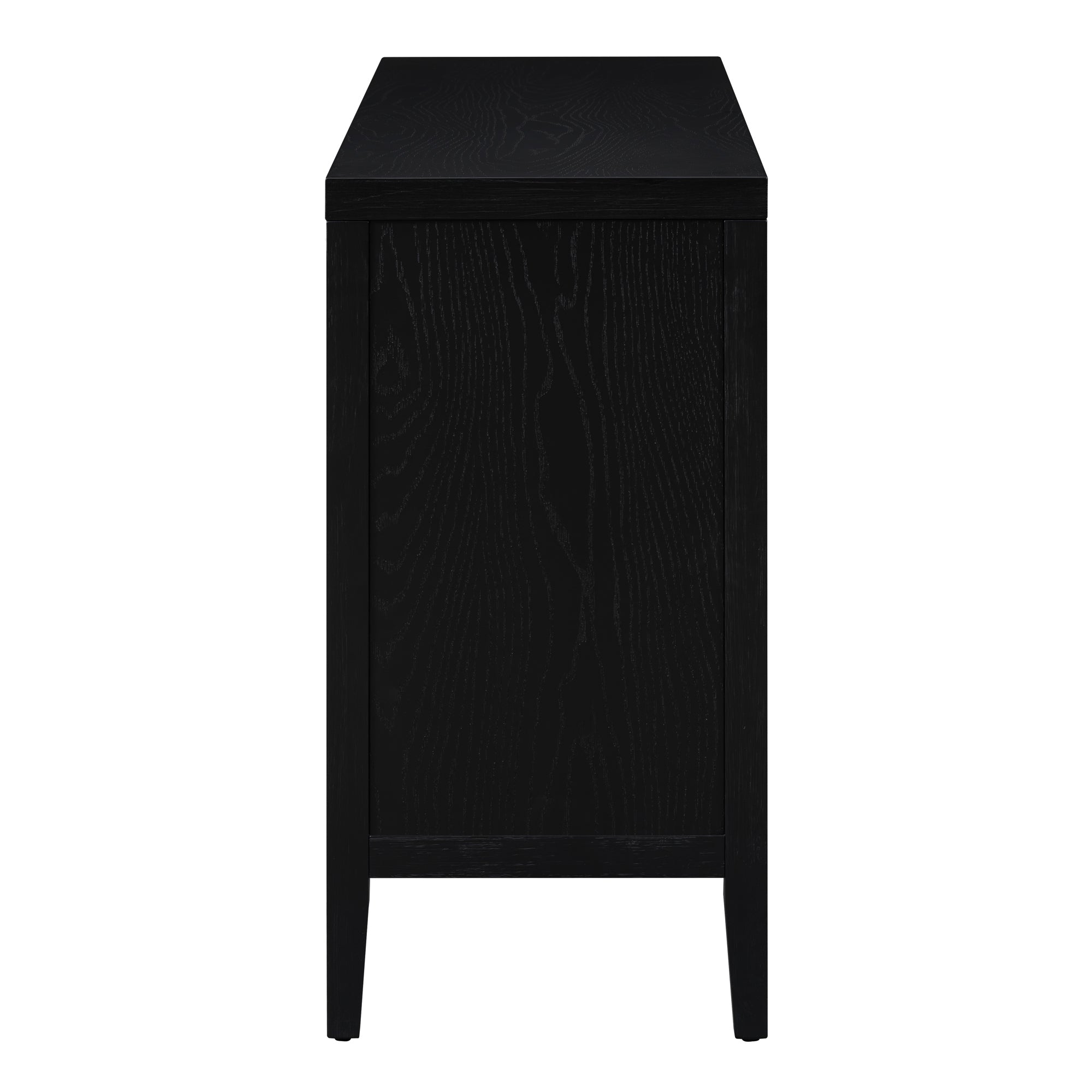 Circular Groove Design Retro Sideboard