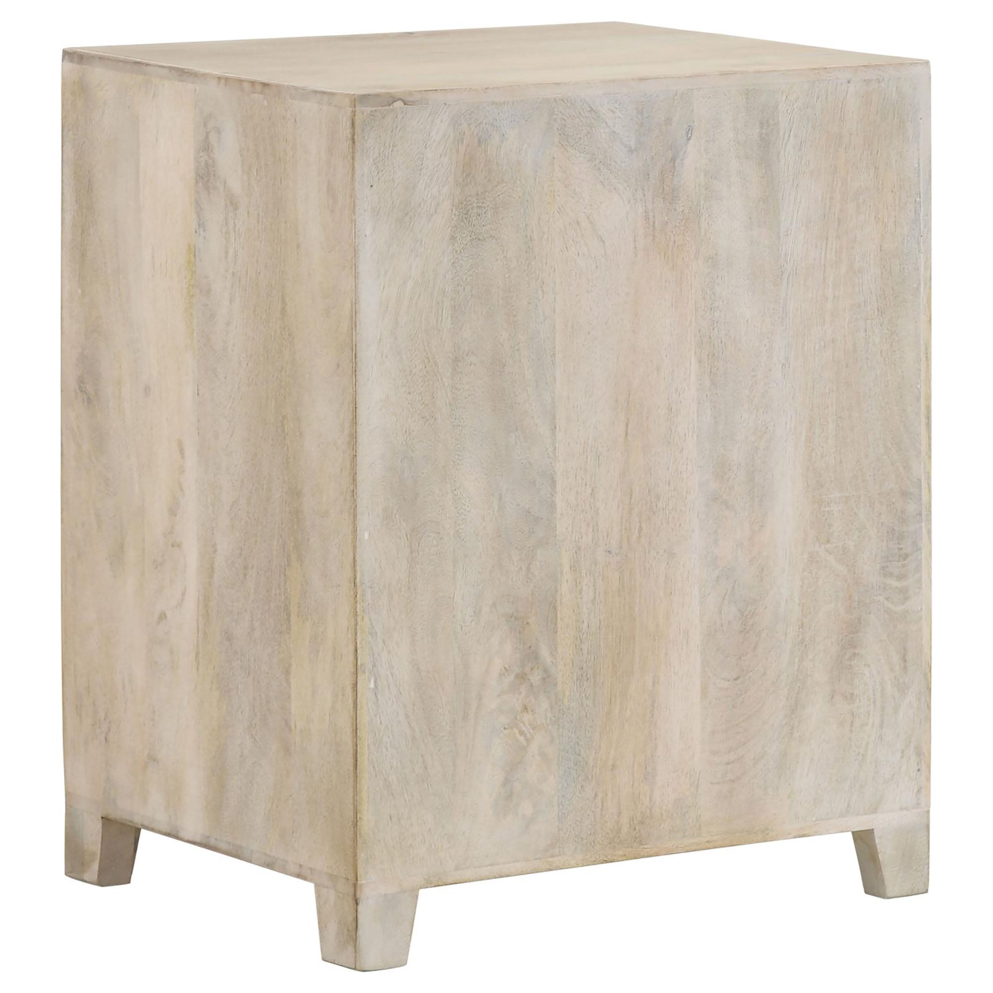 White Washed Accent Cabinet