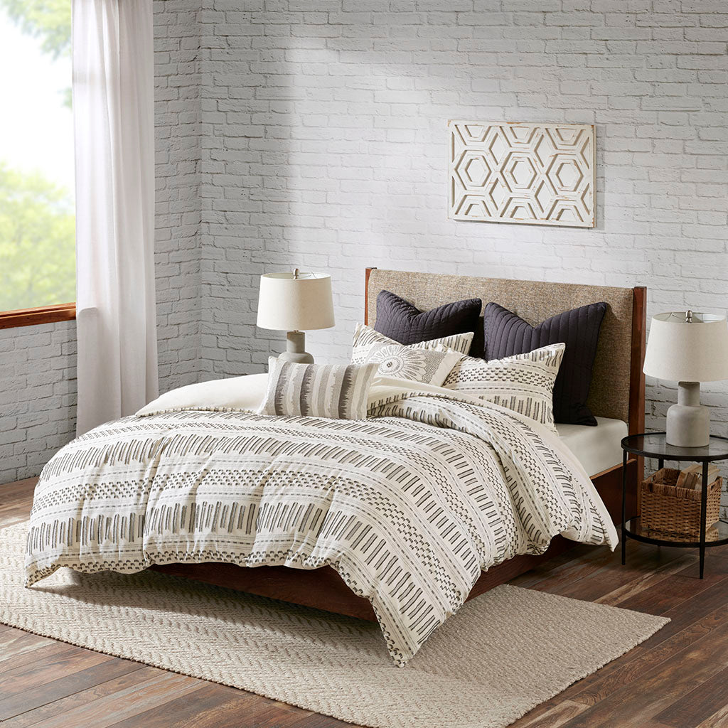 Rhea Cotton Jacquard Duvet Cover Mini Set