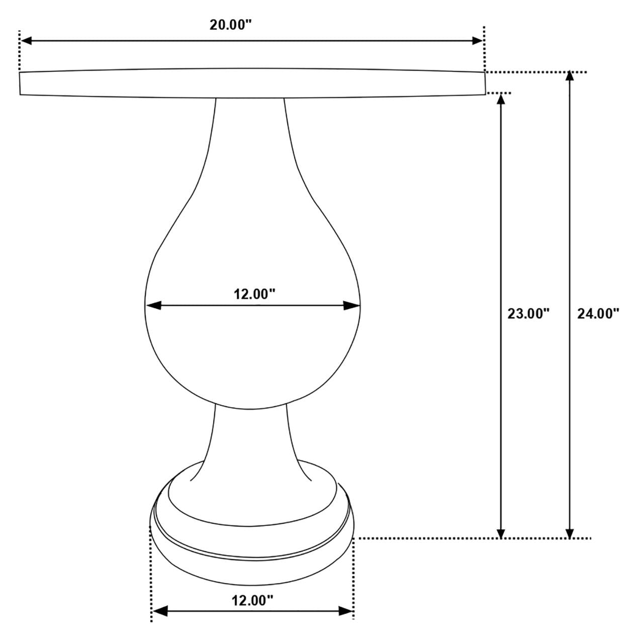 Pedestal Accent Table