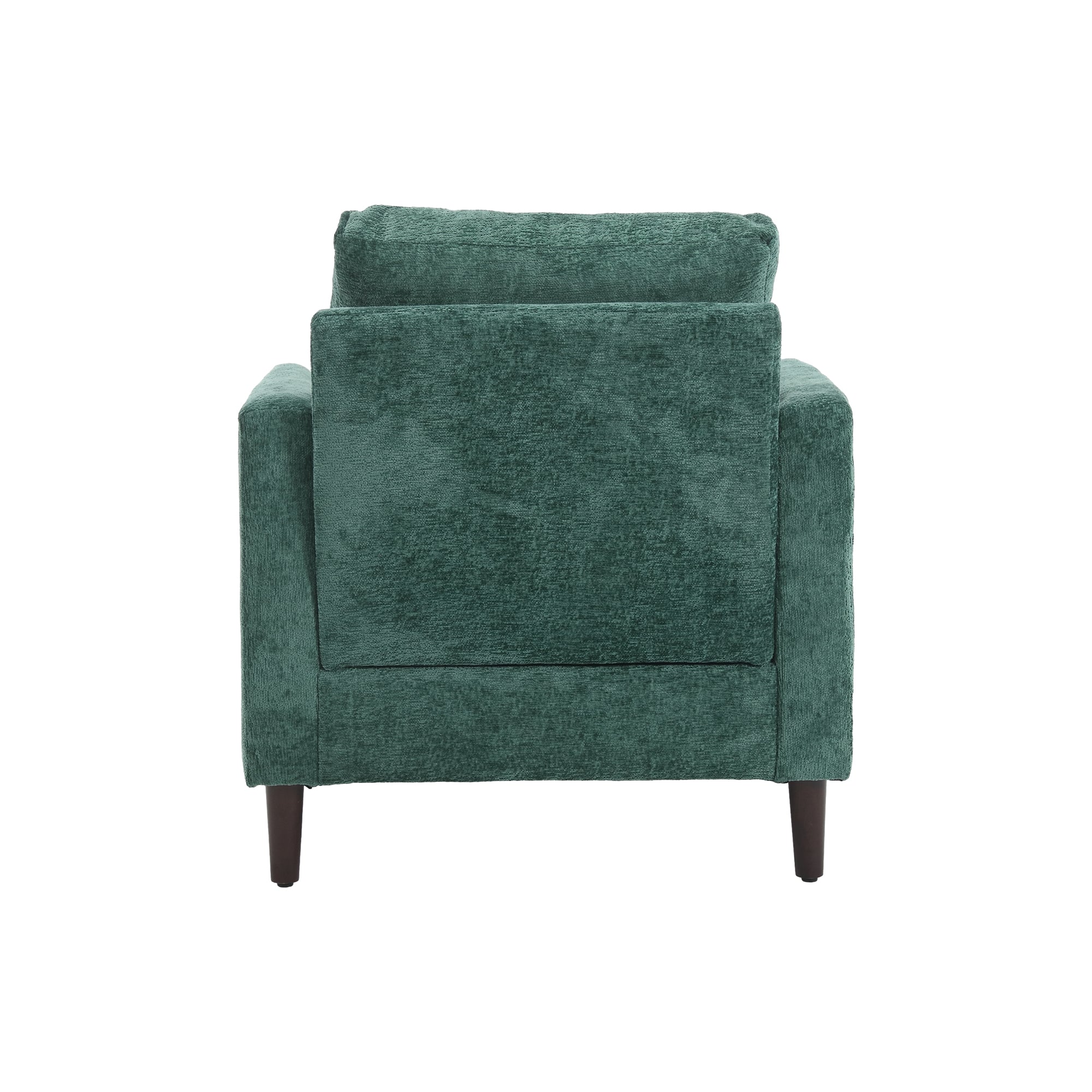 Chenille Tufted Upholstered Club Accent Chair