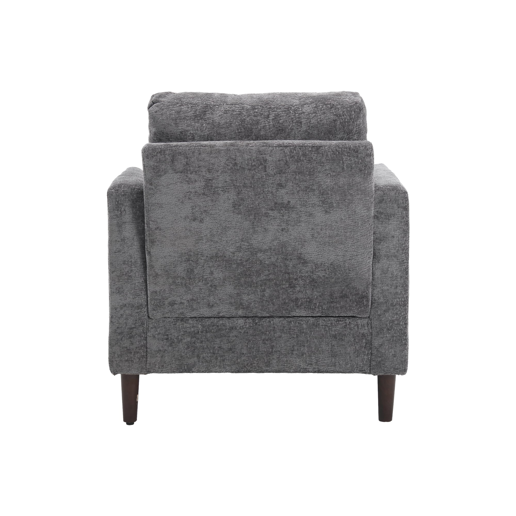 Chenille Tufted Upholstered Club Accent Chair