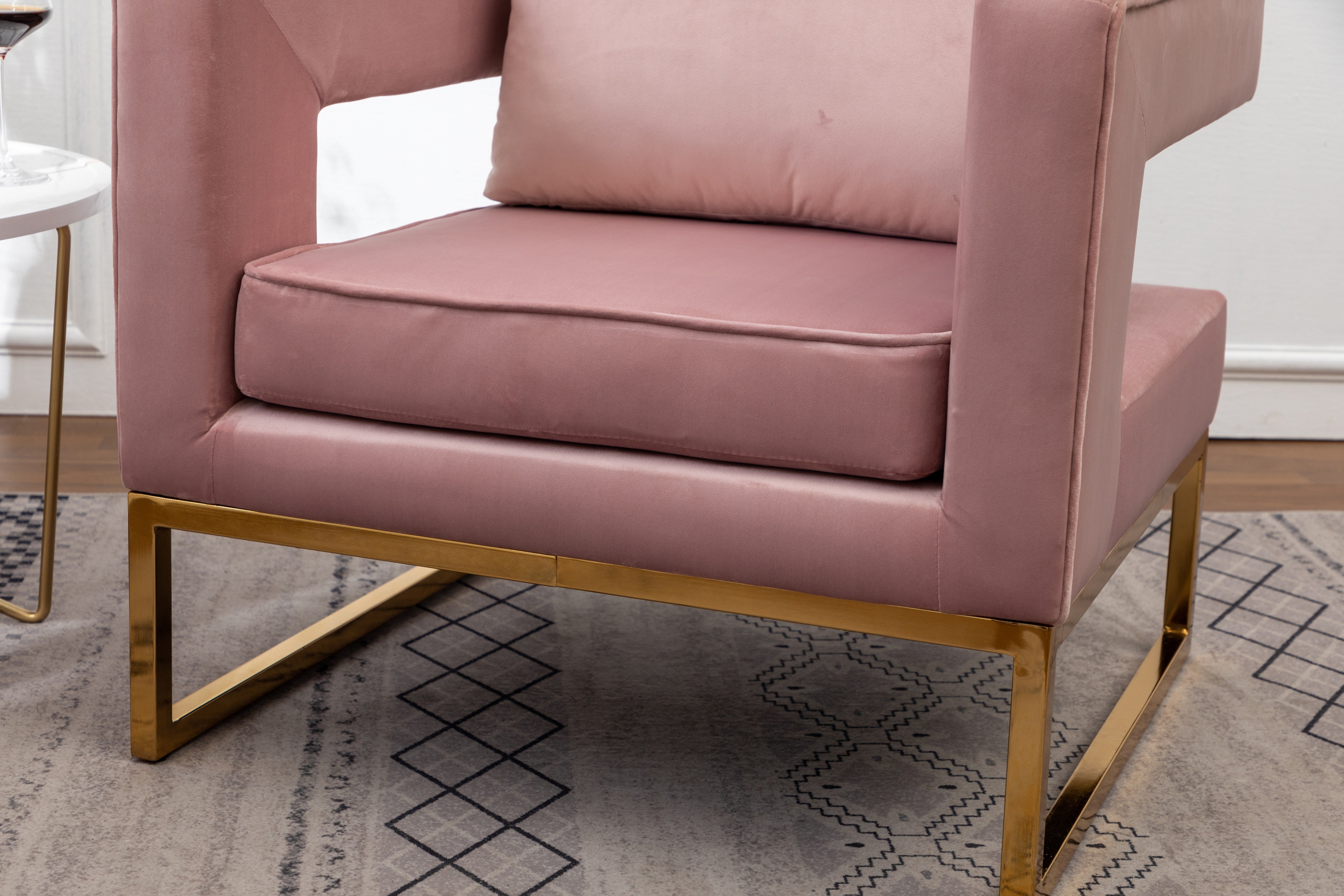Lenola Contemporary Upholstered Accent Arm Chair, Gray