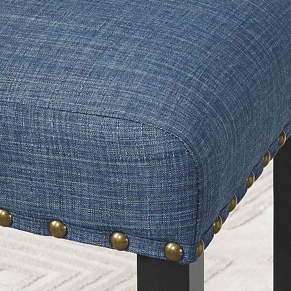 Eleanor Upholstered Dining Chairs with Nailhead Trim, Set of 2