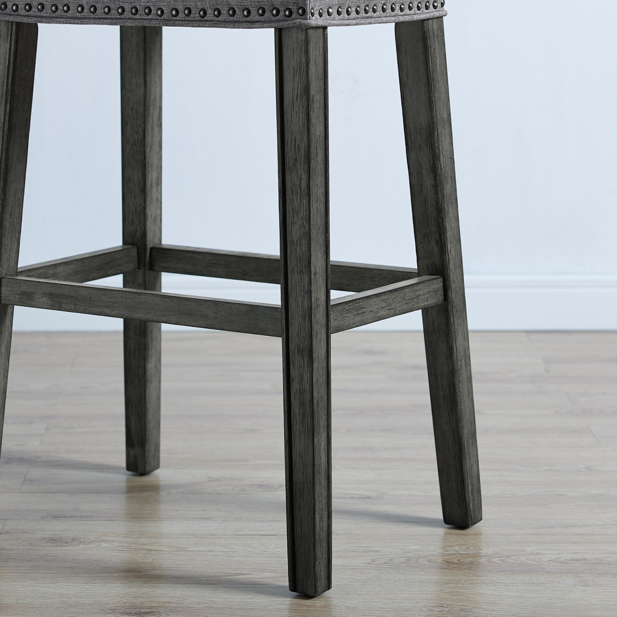 Coco Upholstered Backless Saddle Seat Bar Stools, Set of 2