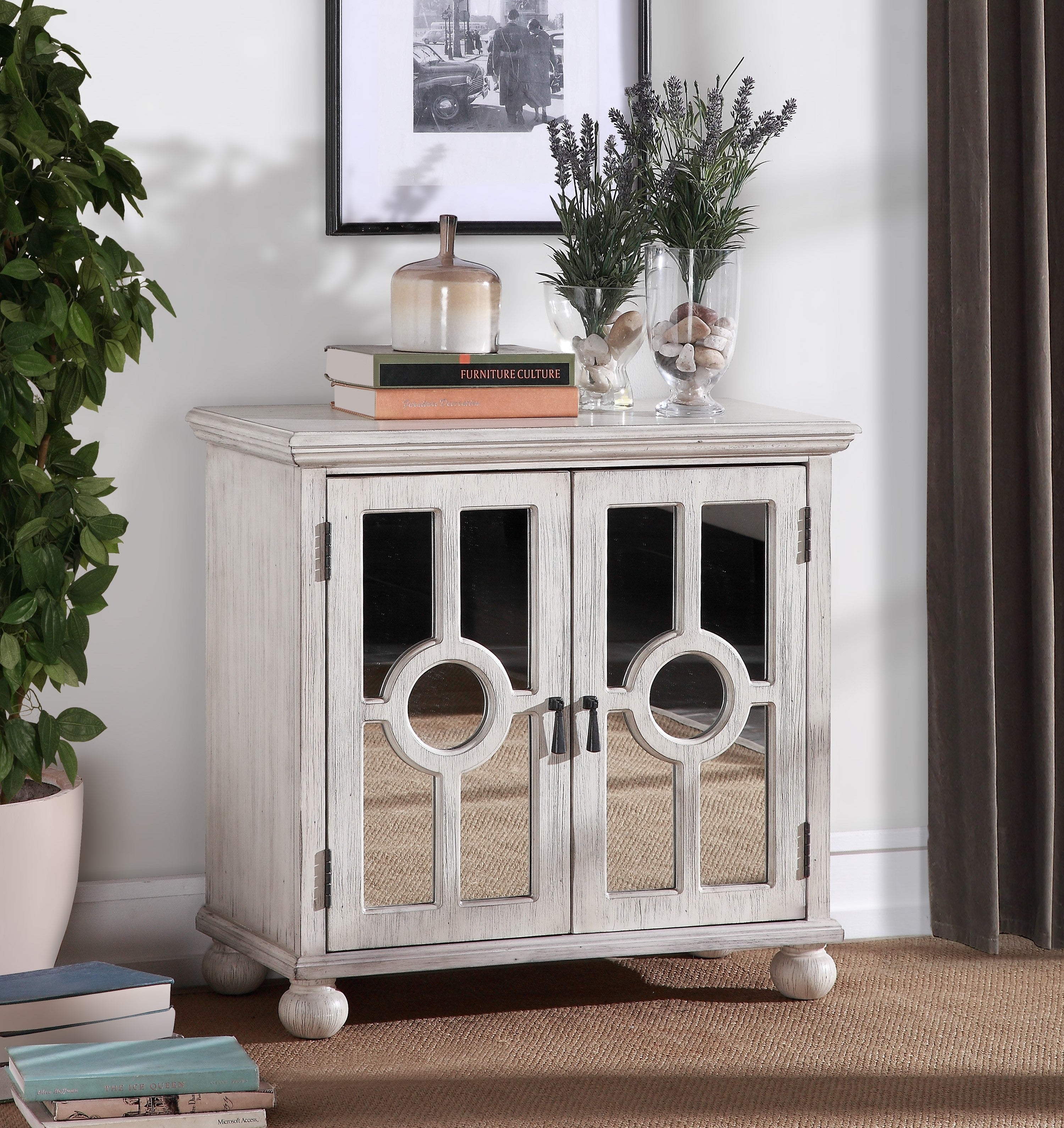 Poppy Accent Chest with Mirror Doors