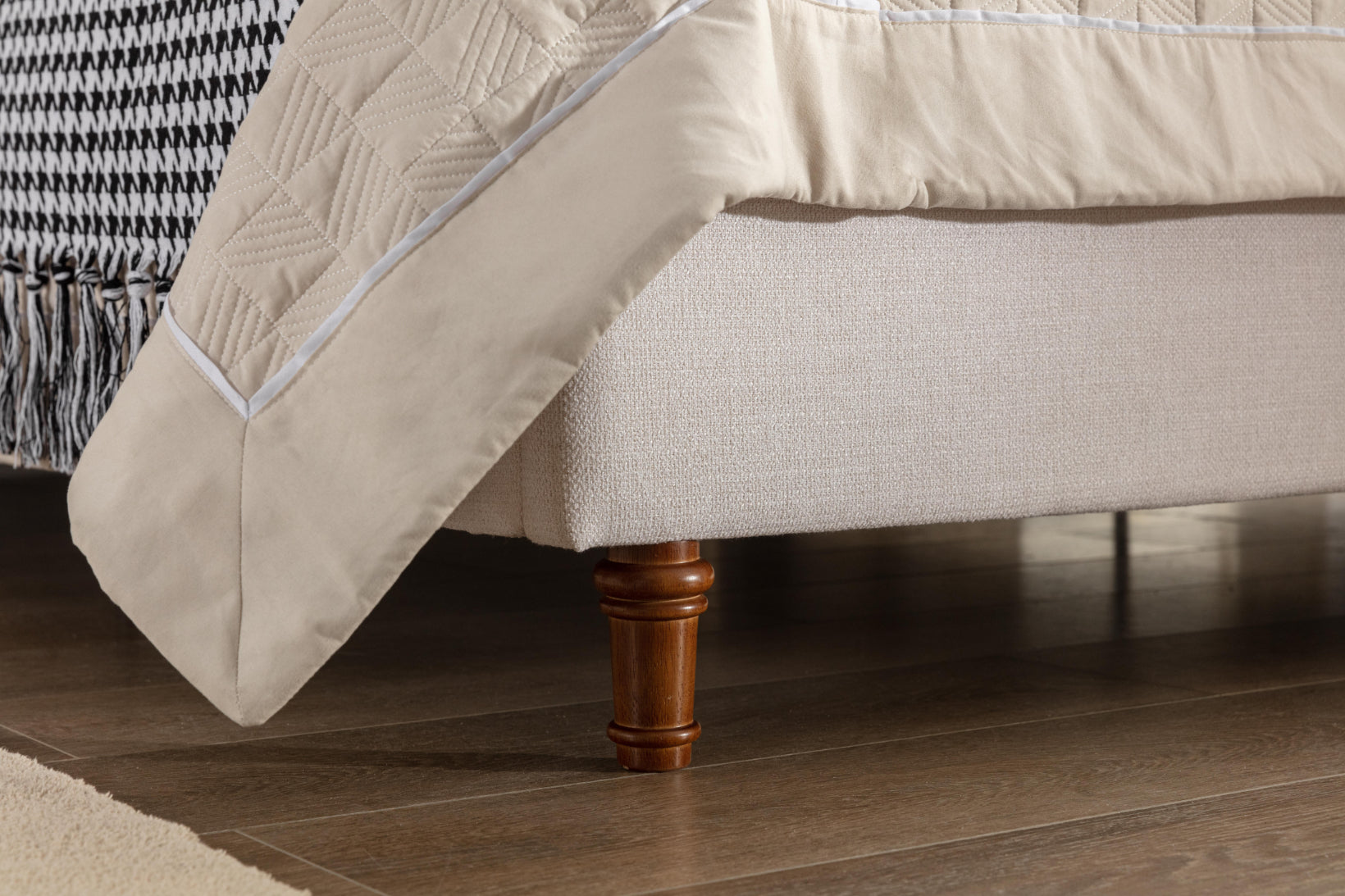 Hayden Upholstered Wingback Bed