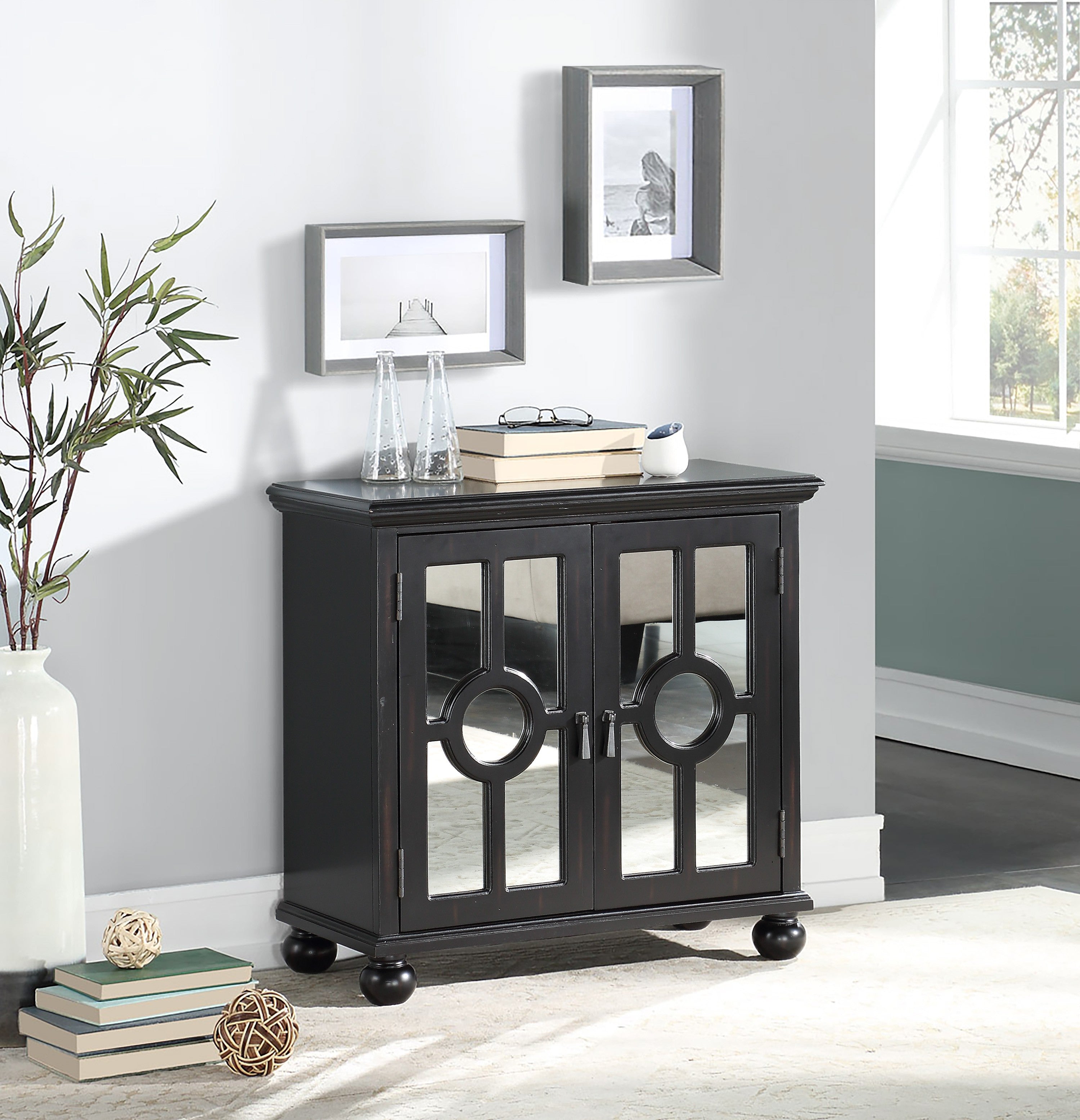 Poppy Accent Chest with Mirror Doors