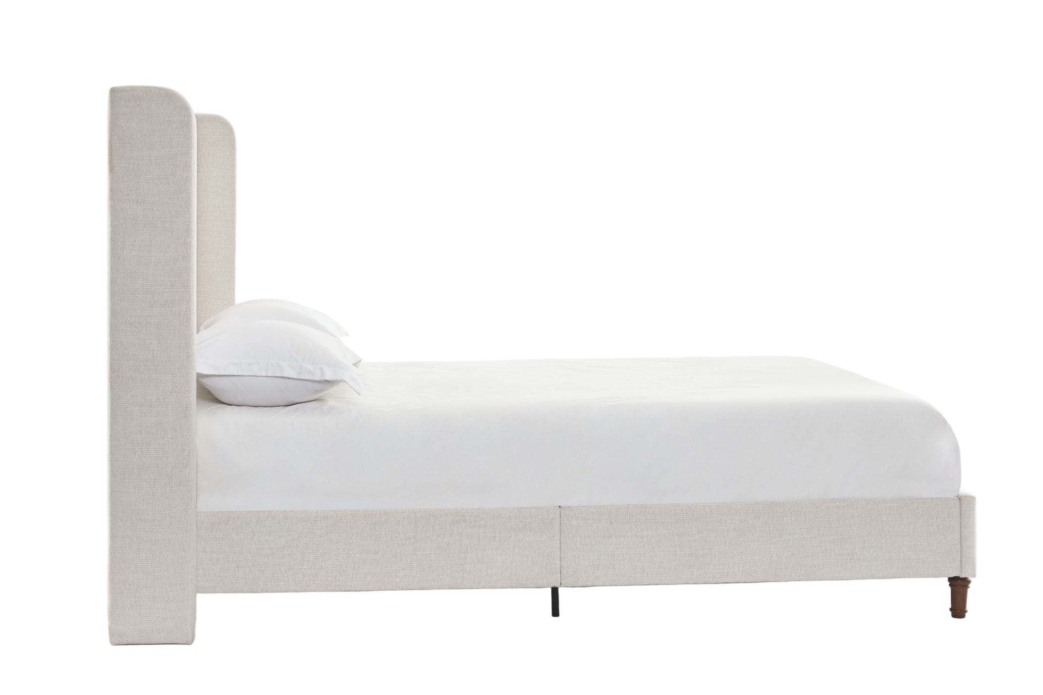 Hayden Upholstered Wingback Bed