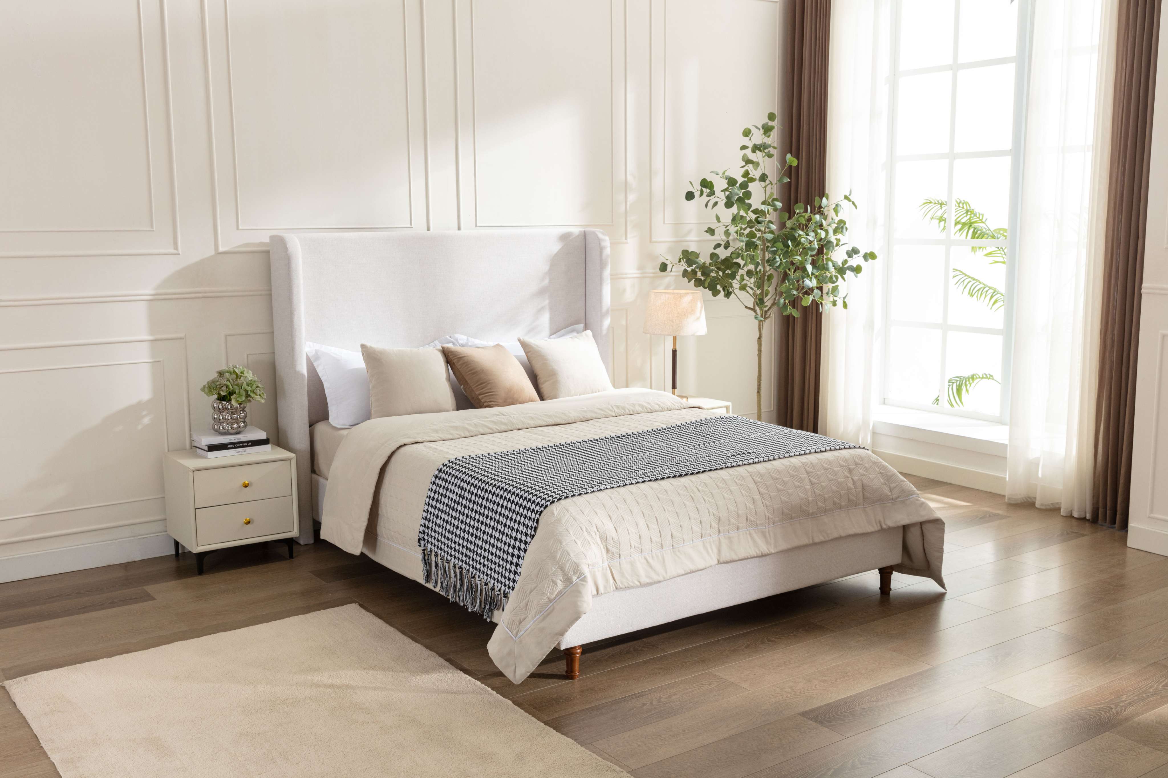 Harper Tall Headboard Upholstered Bed
