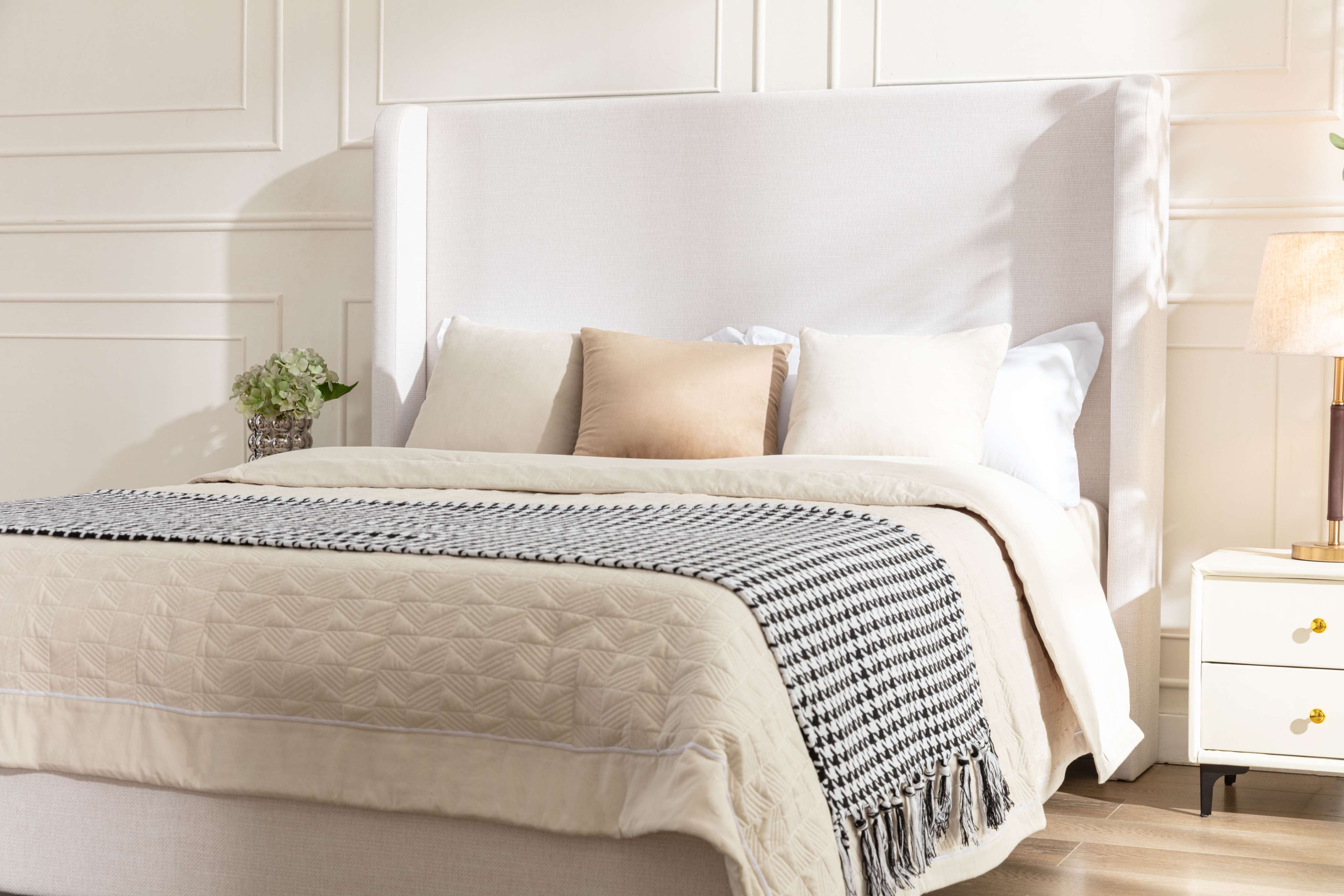 Harper Tall Headboard Upholstered Bed