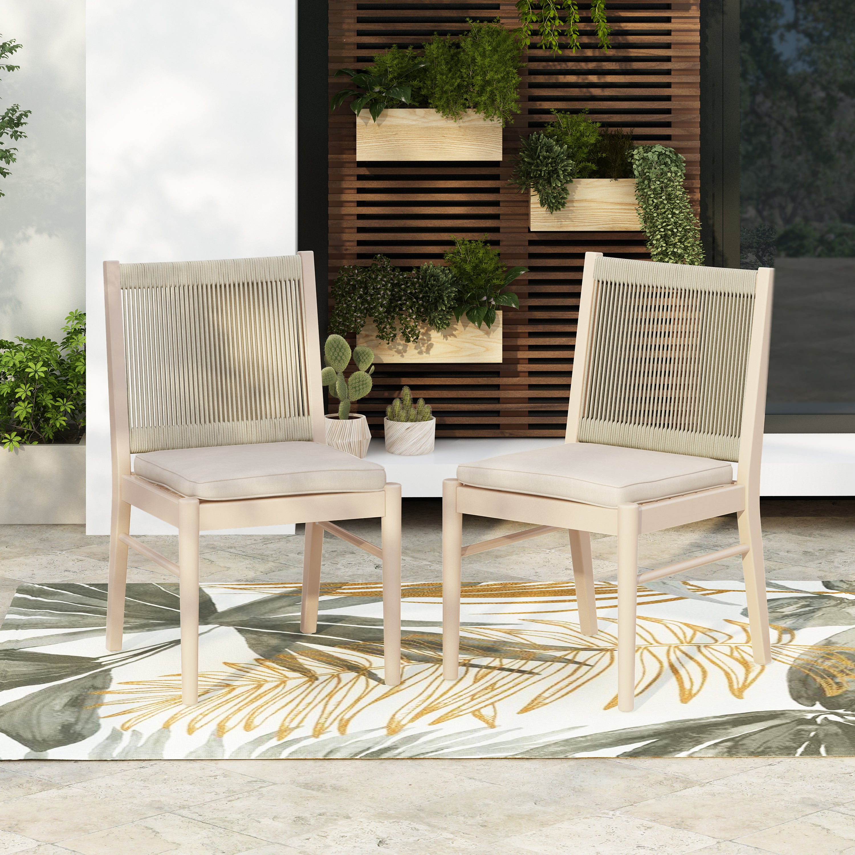Cordoba Outdoor Dining Chairs, Set of 2
