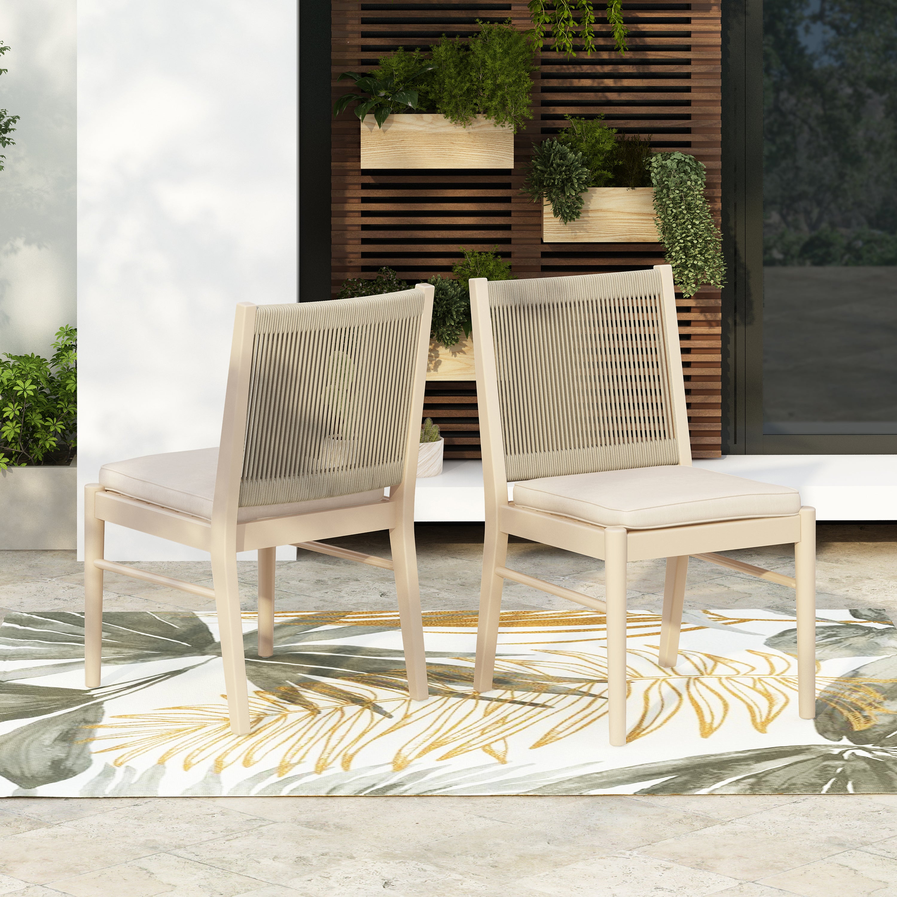 Cordoba Outdoor Dining Chairs, Set of 2