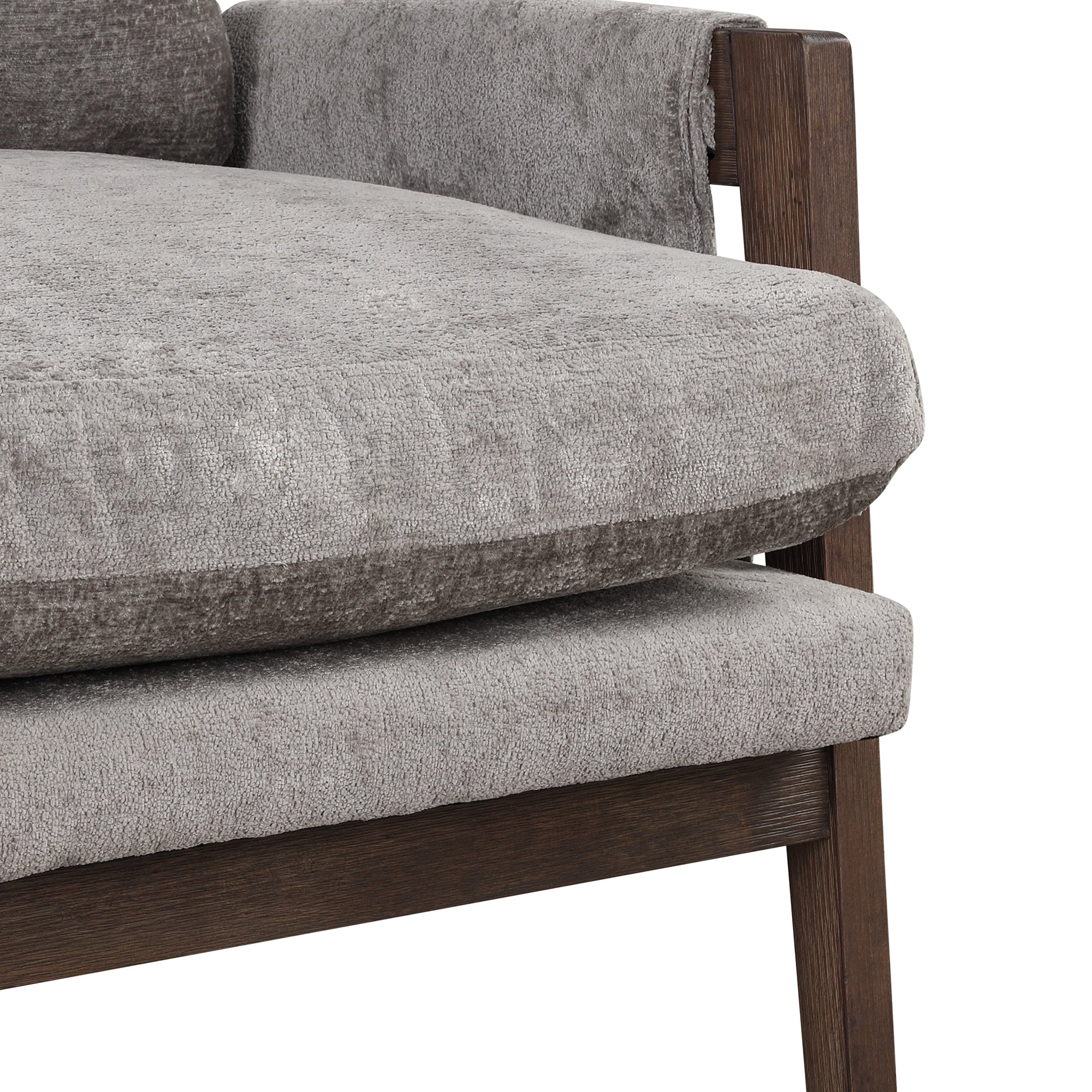 Kelly Mid-Century Modern Velvet Accent Armchair
