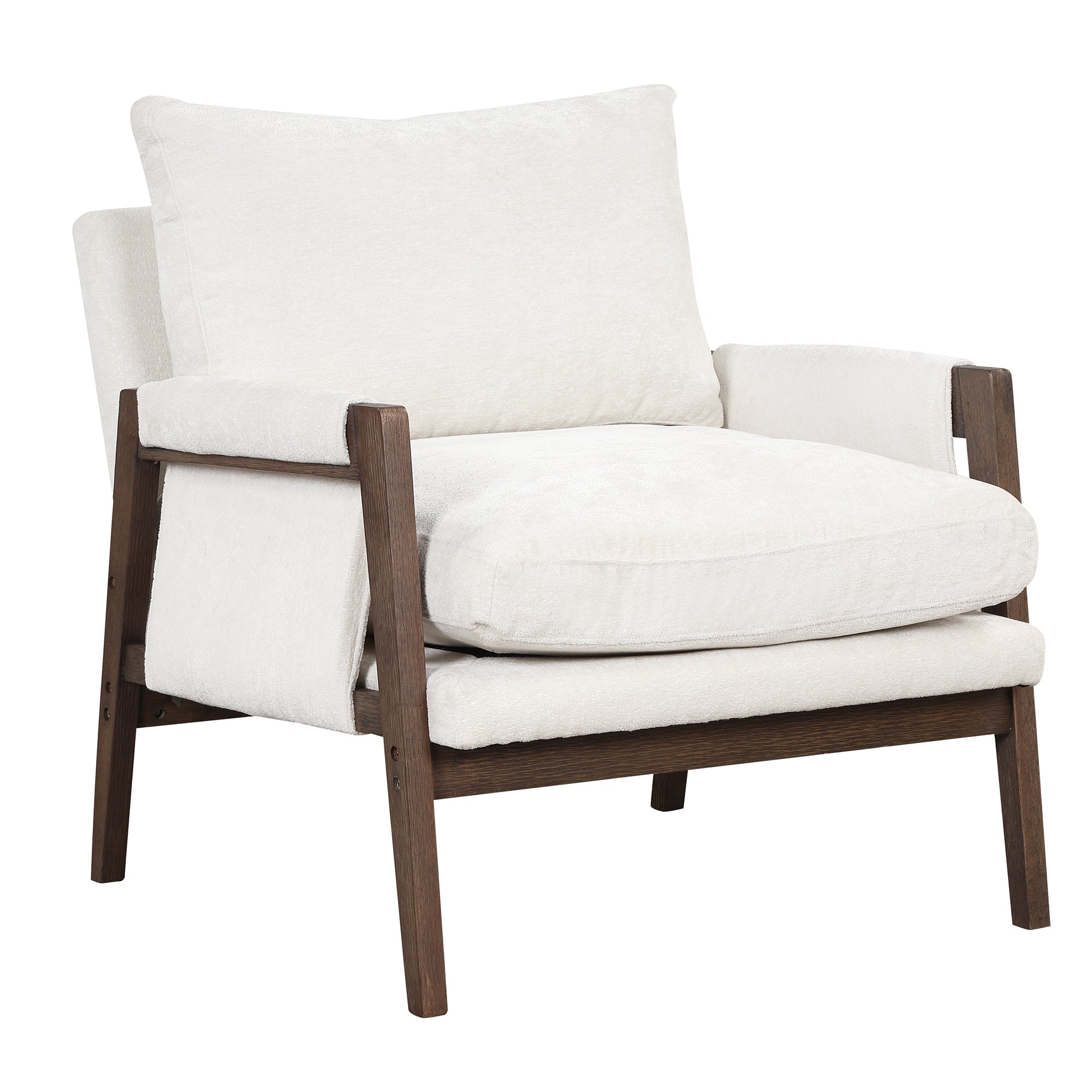 Kelly Mid-Century Modern Velvet Accent Armchair