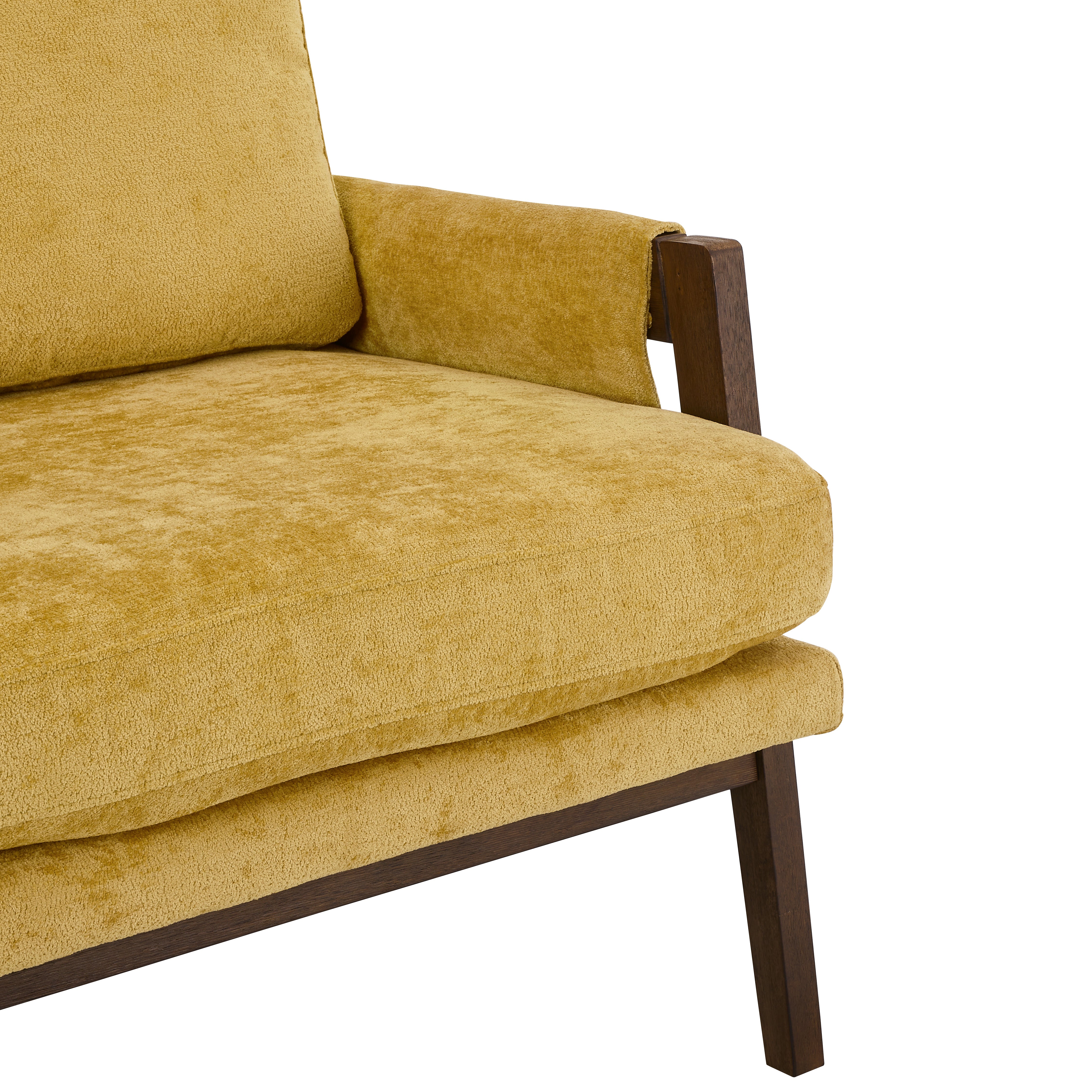 Kelly Mid-Century Modern Velvet Accent Armchair