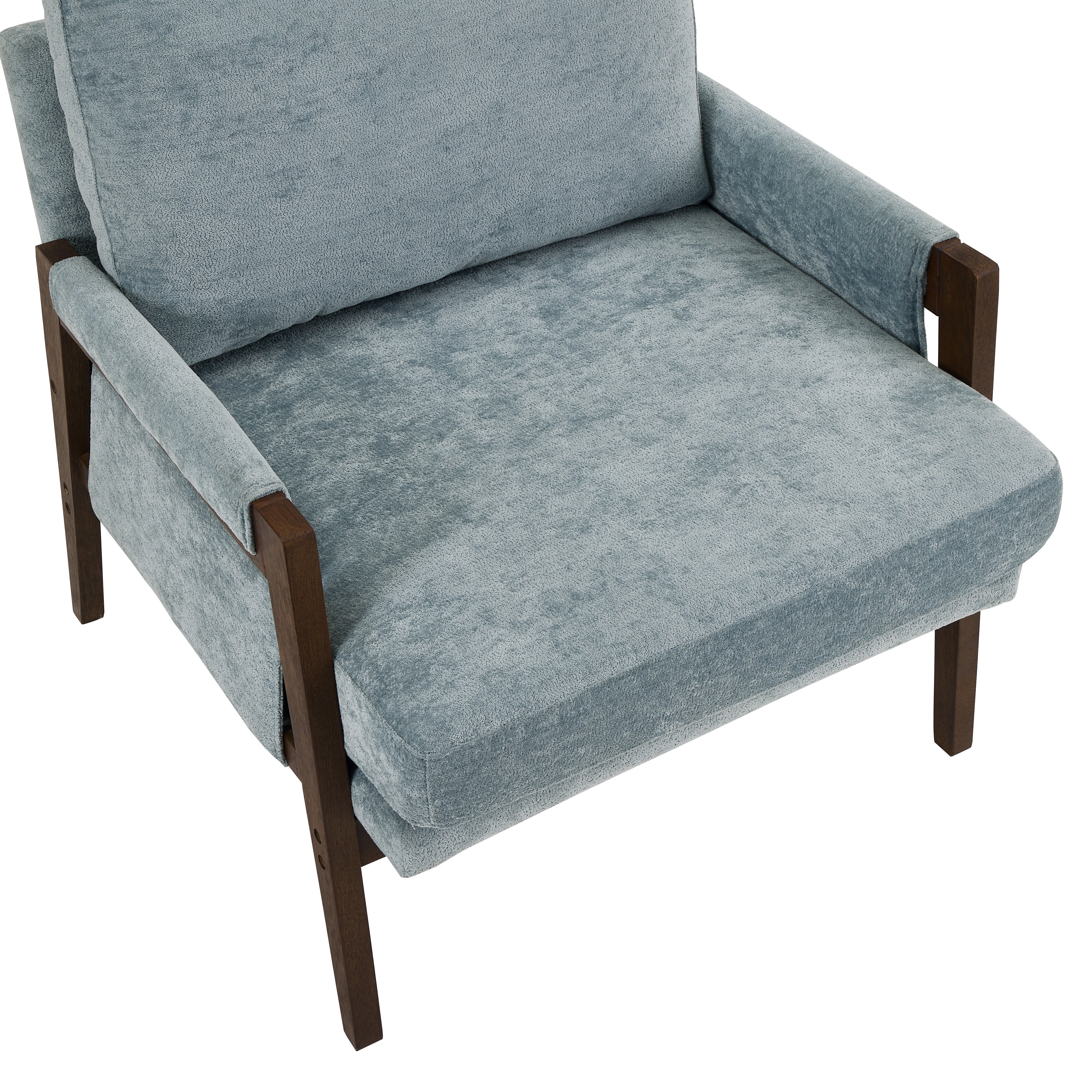 Kelly Mid-Century Modern Velvet Accent Armchair