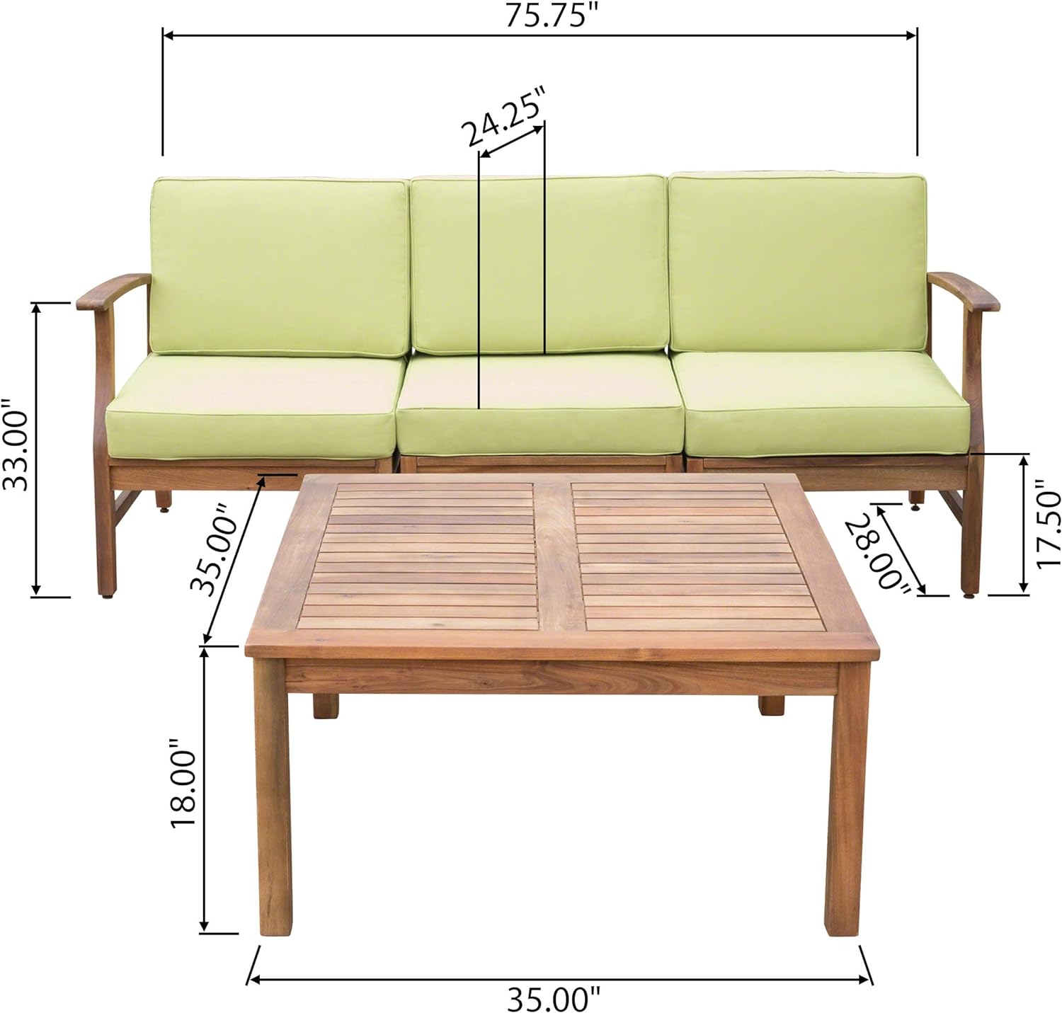 Perla Outdoor 2-Piece Chat Set