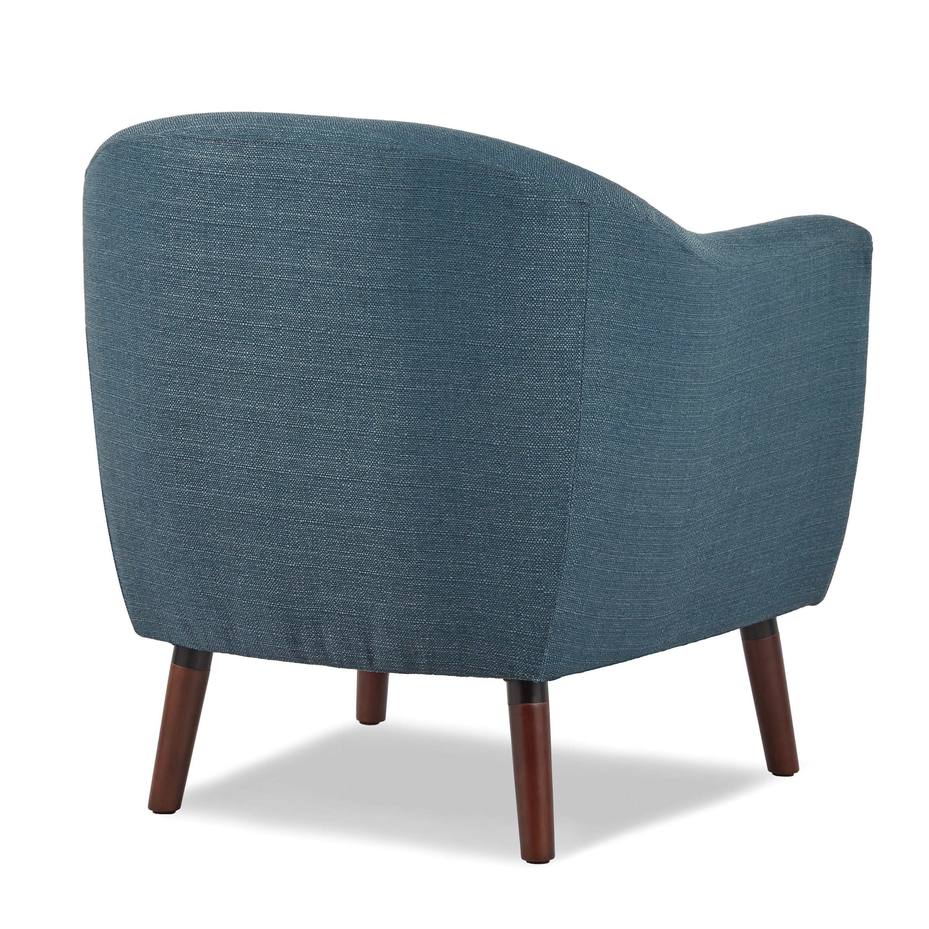 Upholstered Sloped Arm Tufted Club Accent Chair