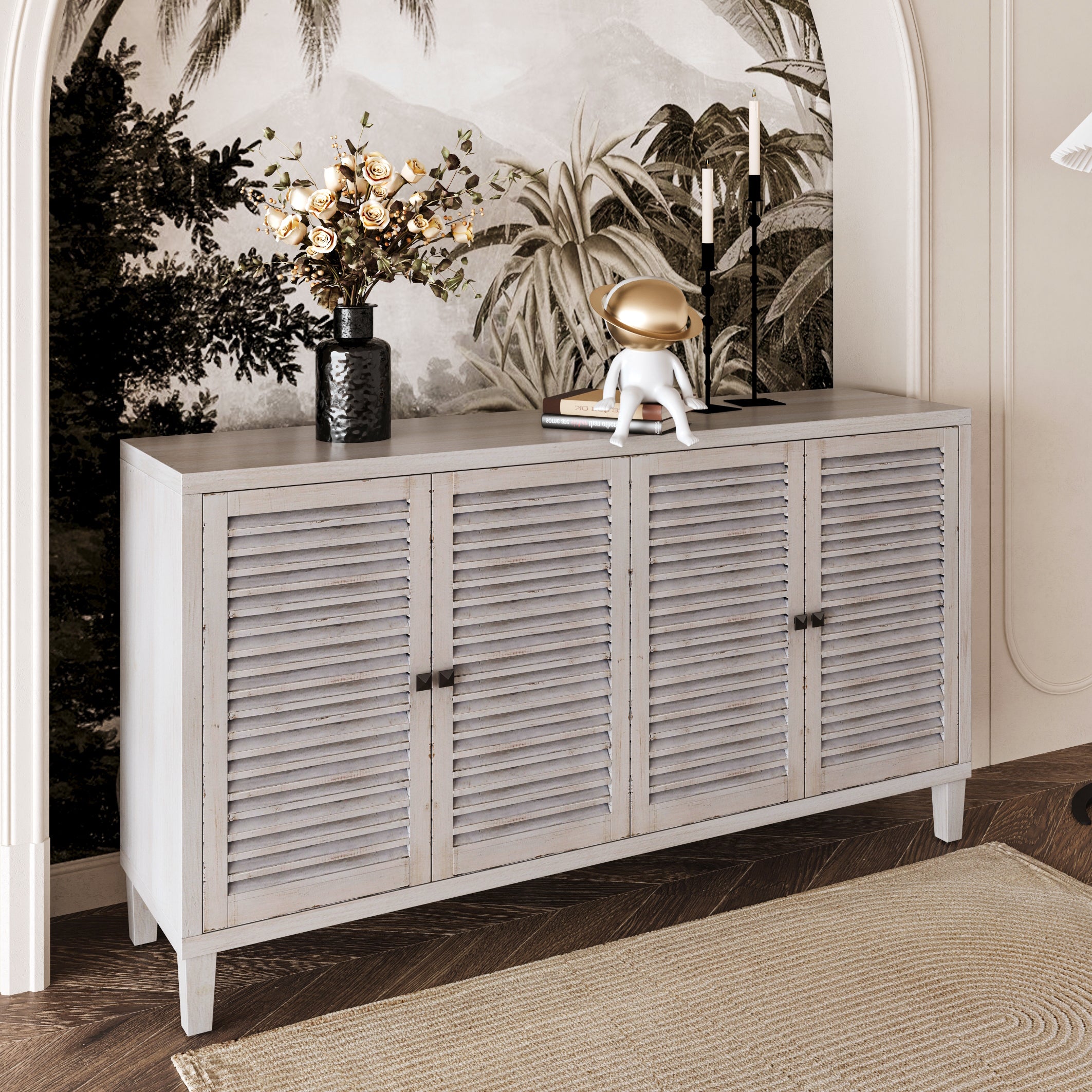Shutter Door  Sideboard Buffet